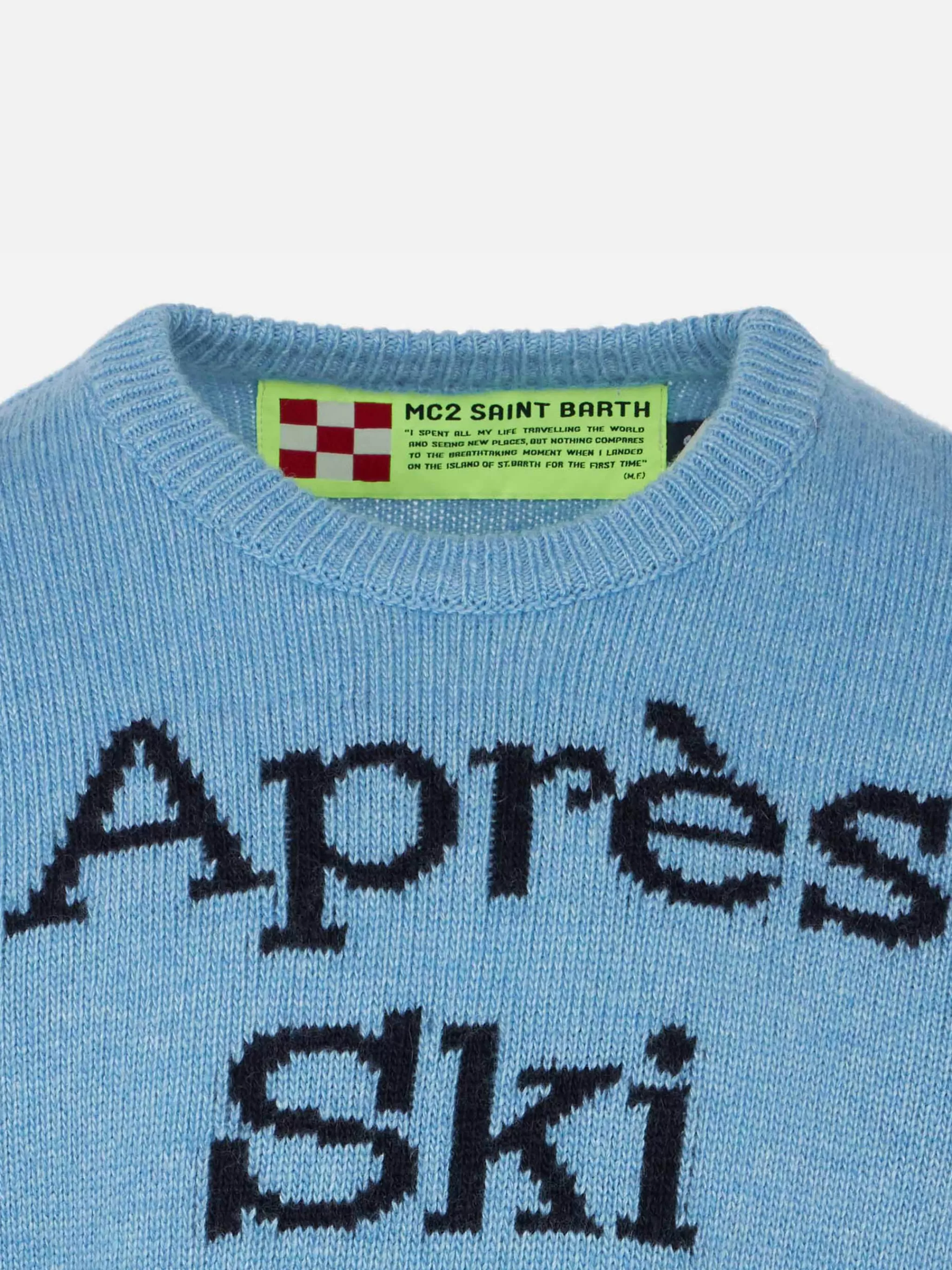 MC2 Saint Barth Après Ski boy's light blue sweater Online