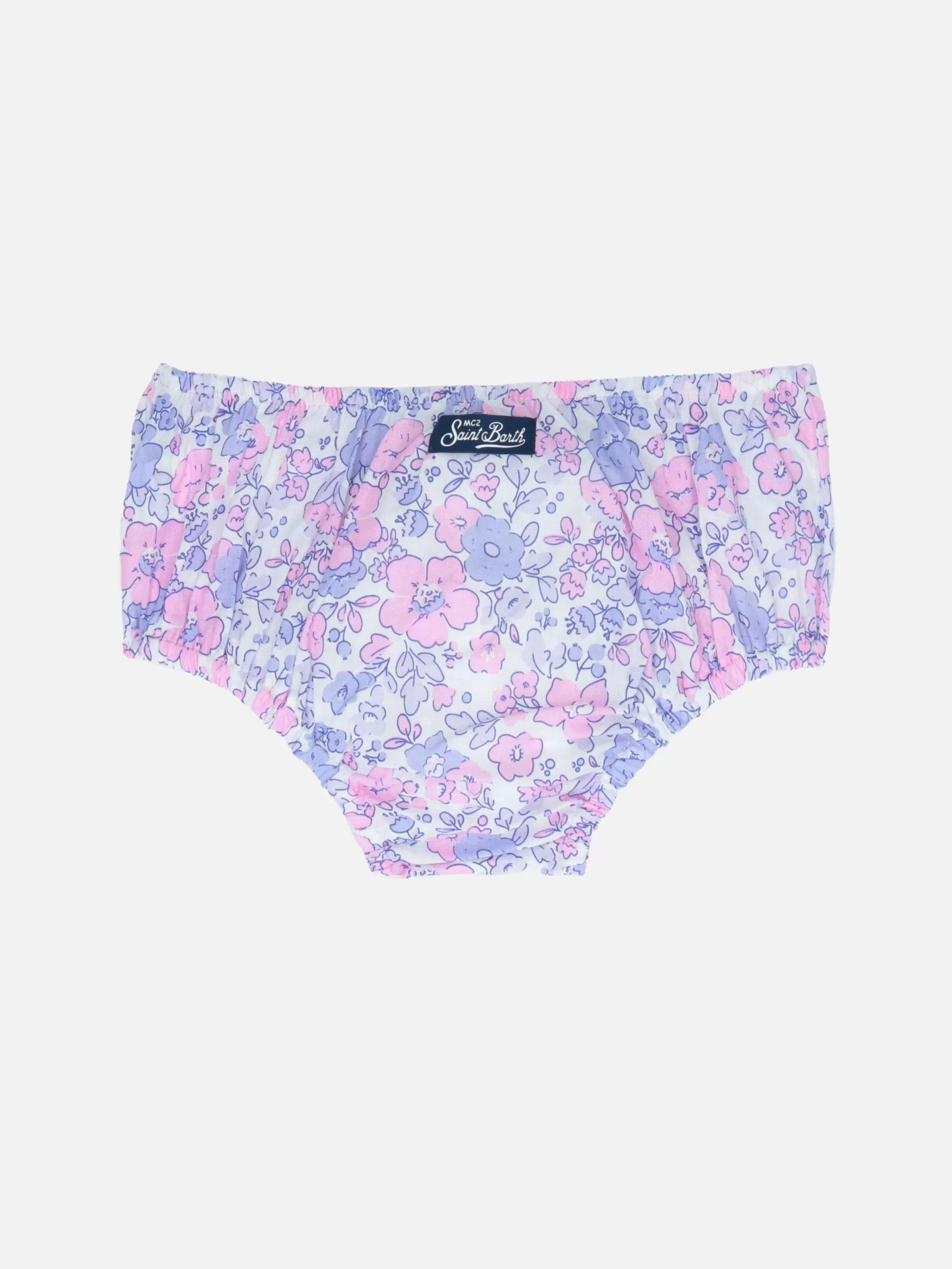 MC2 Saint Barth Baby girl bloomers Pimmy with flower print Sale