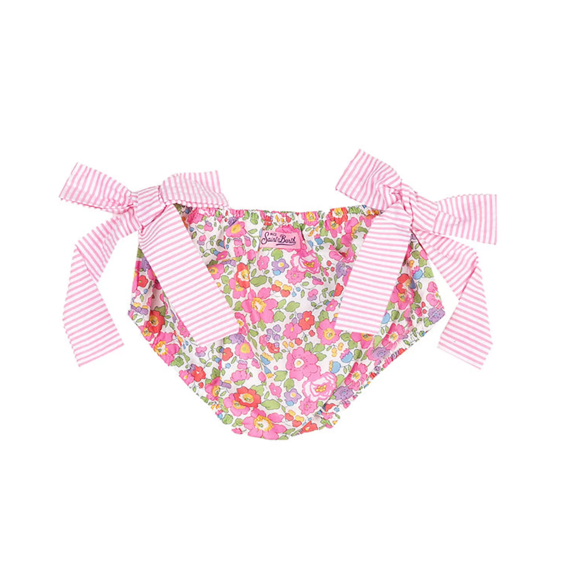 MC2 Saint Barth Baby girl swim briefs with flower print Flash Sale