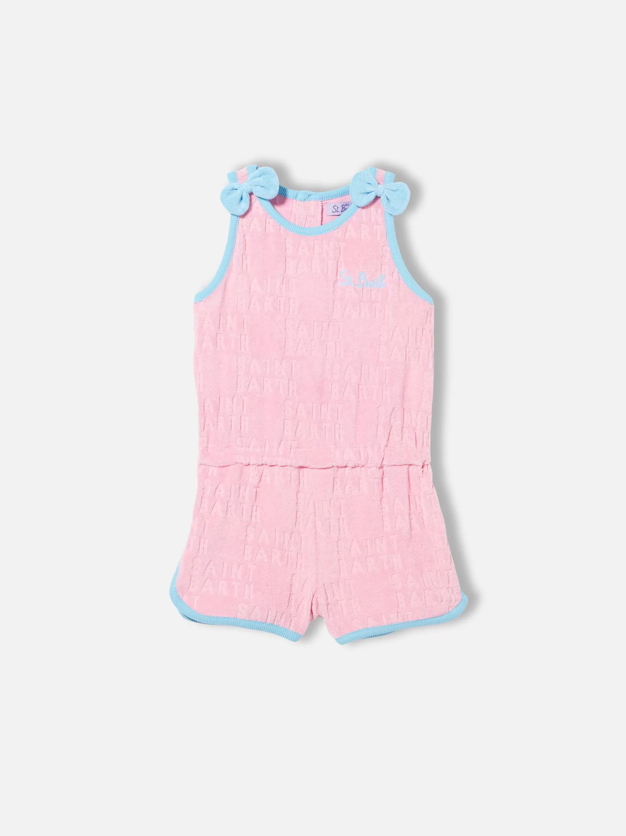 MC2 Saint Barth Baby girl terry pink romper suit Best