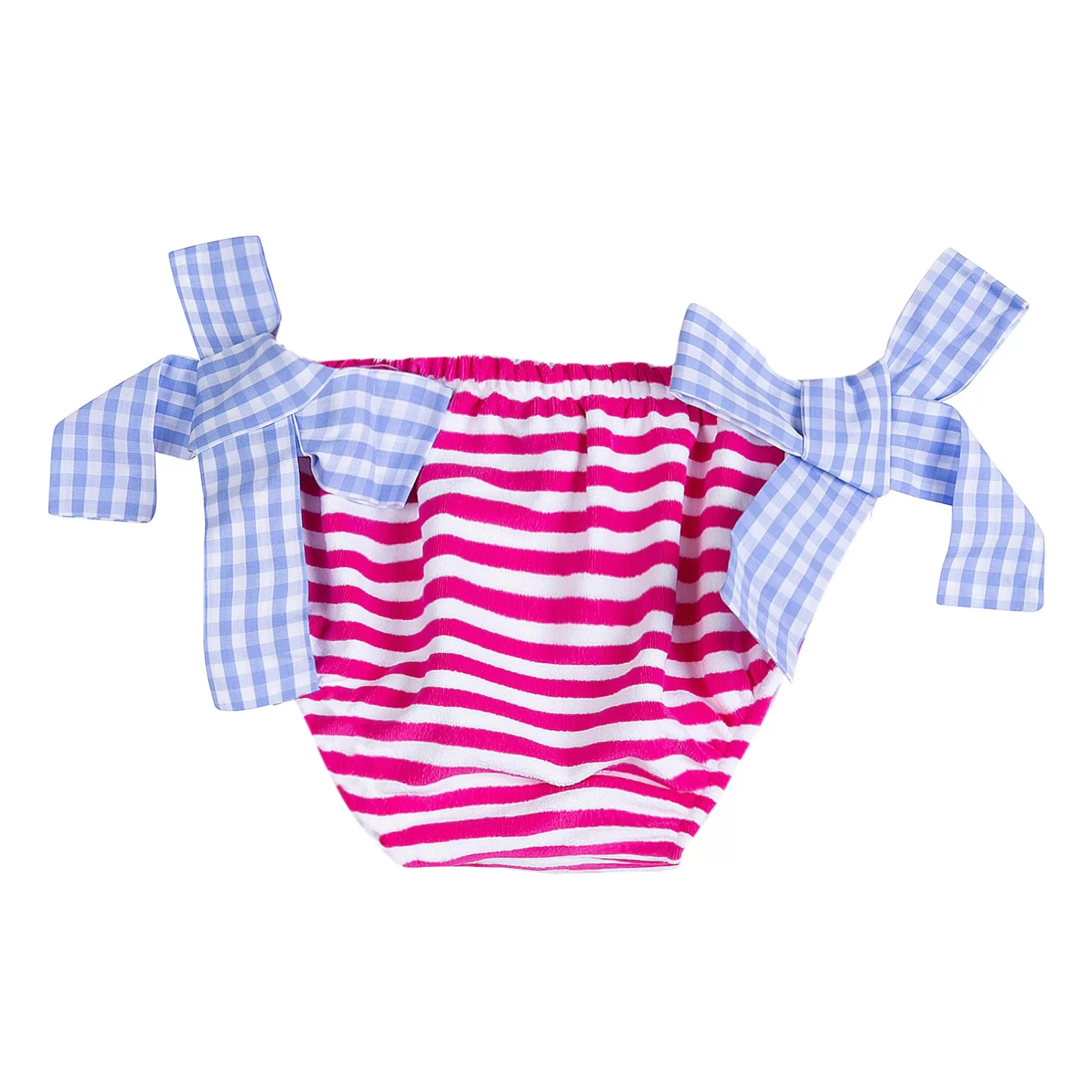 MC2 Saint Barth Baby girl terry swim briefs with stripes Outlet