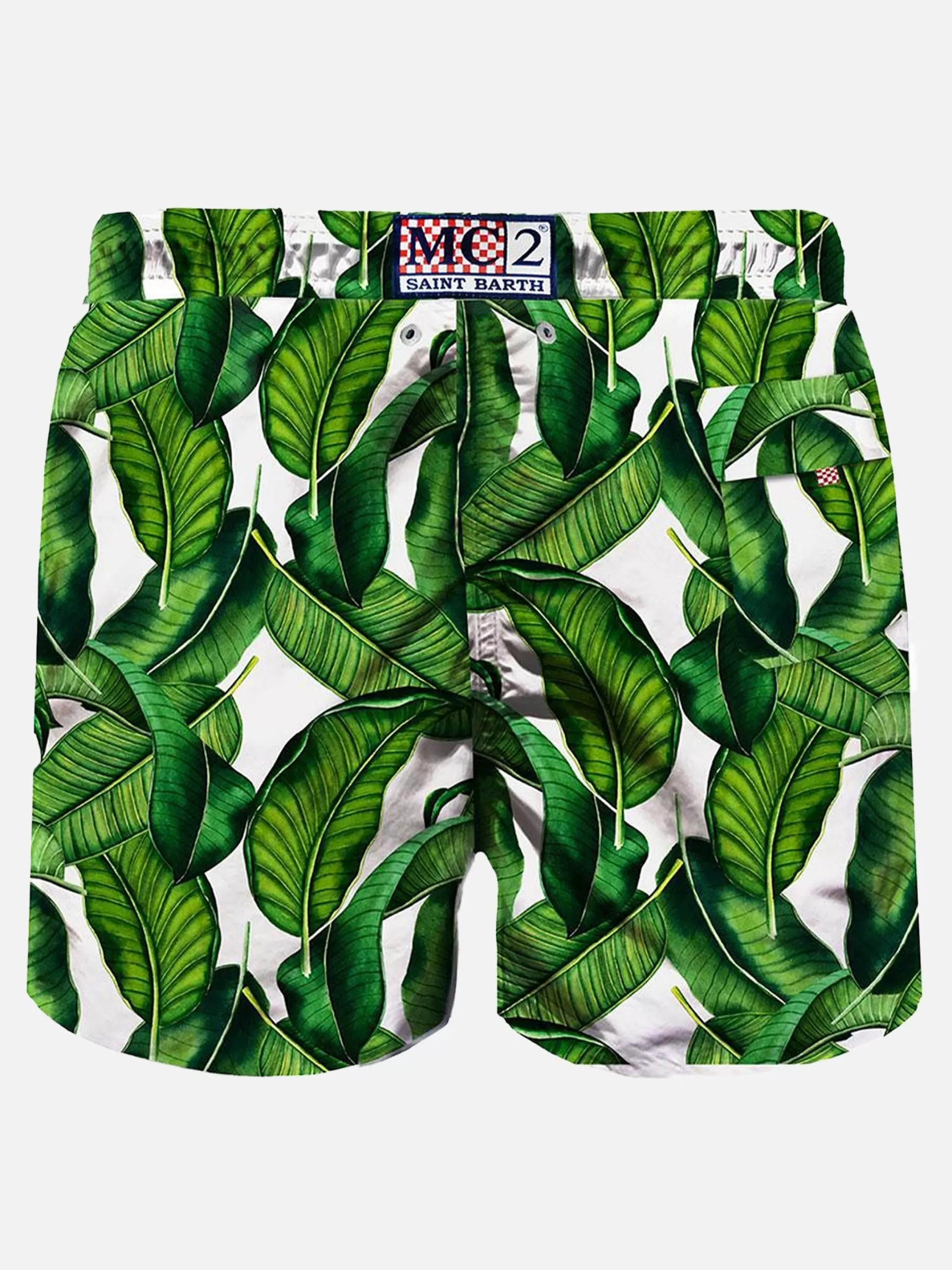 MC2 Saint Barth Banana leaves print mid-length swim shorts Best