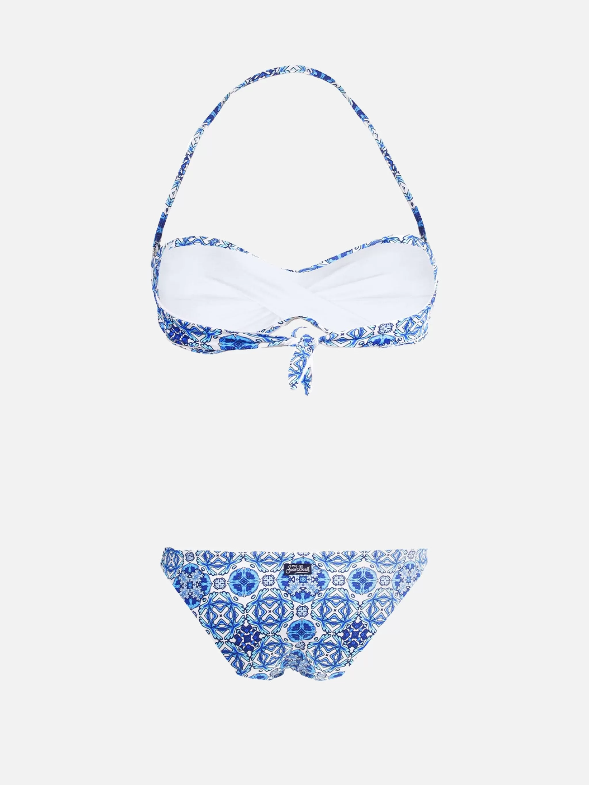 MC2 Saint Barth Bandeau bikini optical print Fashion