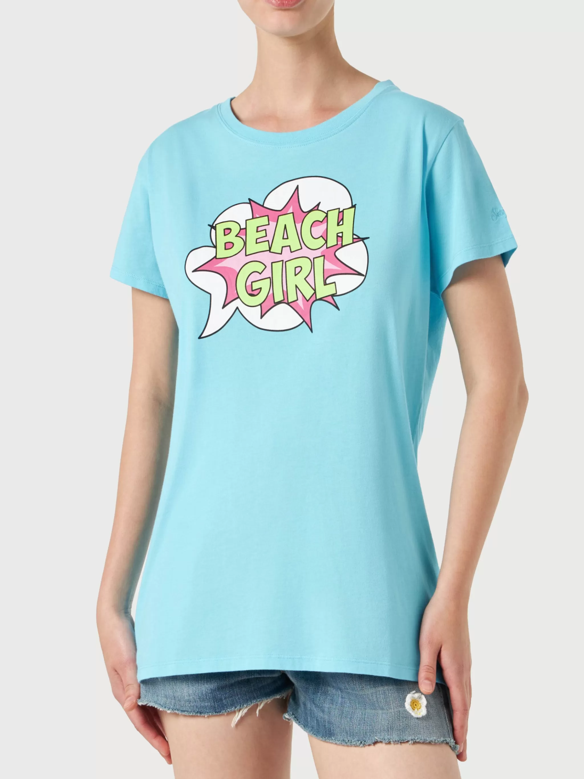 MC2 Saint Barth Beach girl print T-Shirts for Women Cheap