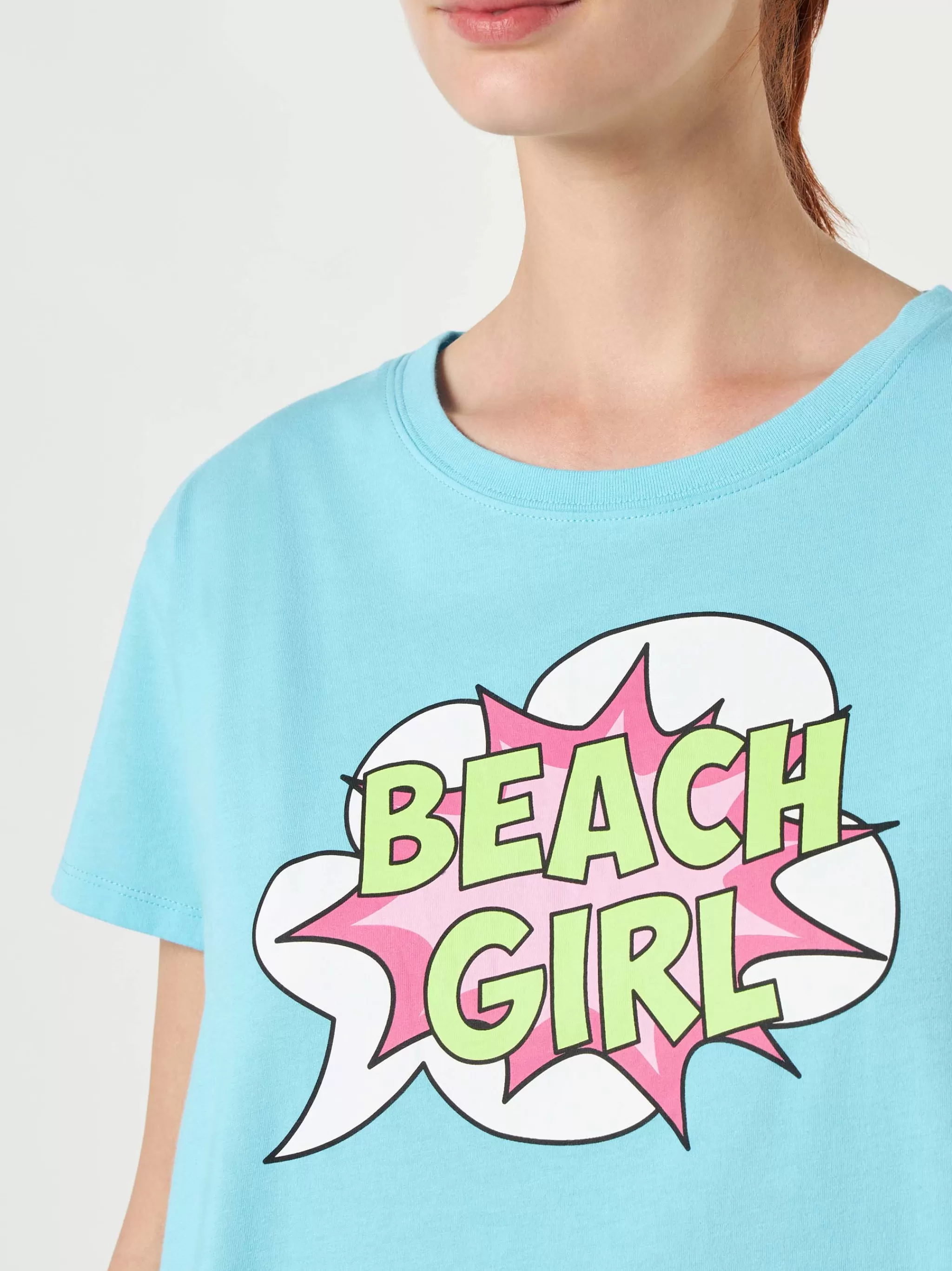 MC2 Saint Barth Beach girl print T-Shirts for Women Cheap