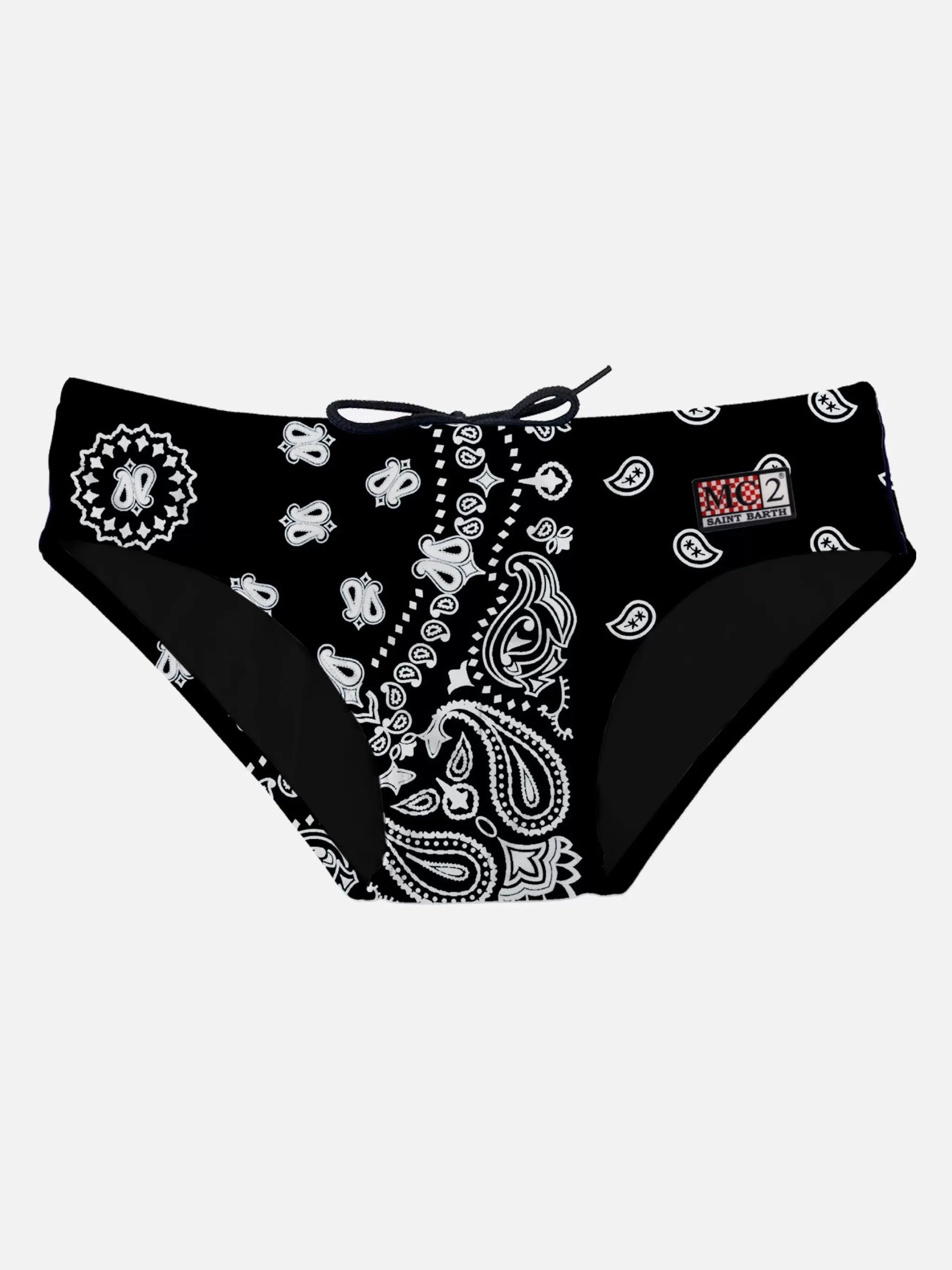 MC2 Saint Barth Black bandanna swim briefs Shop