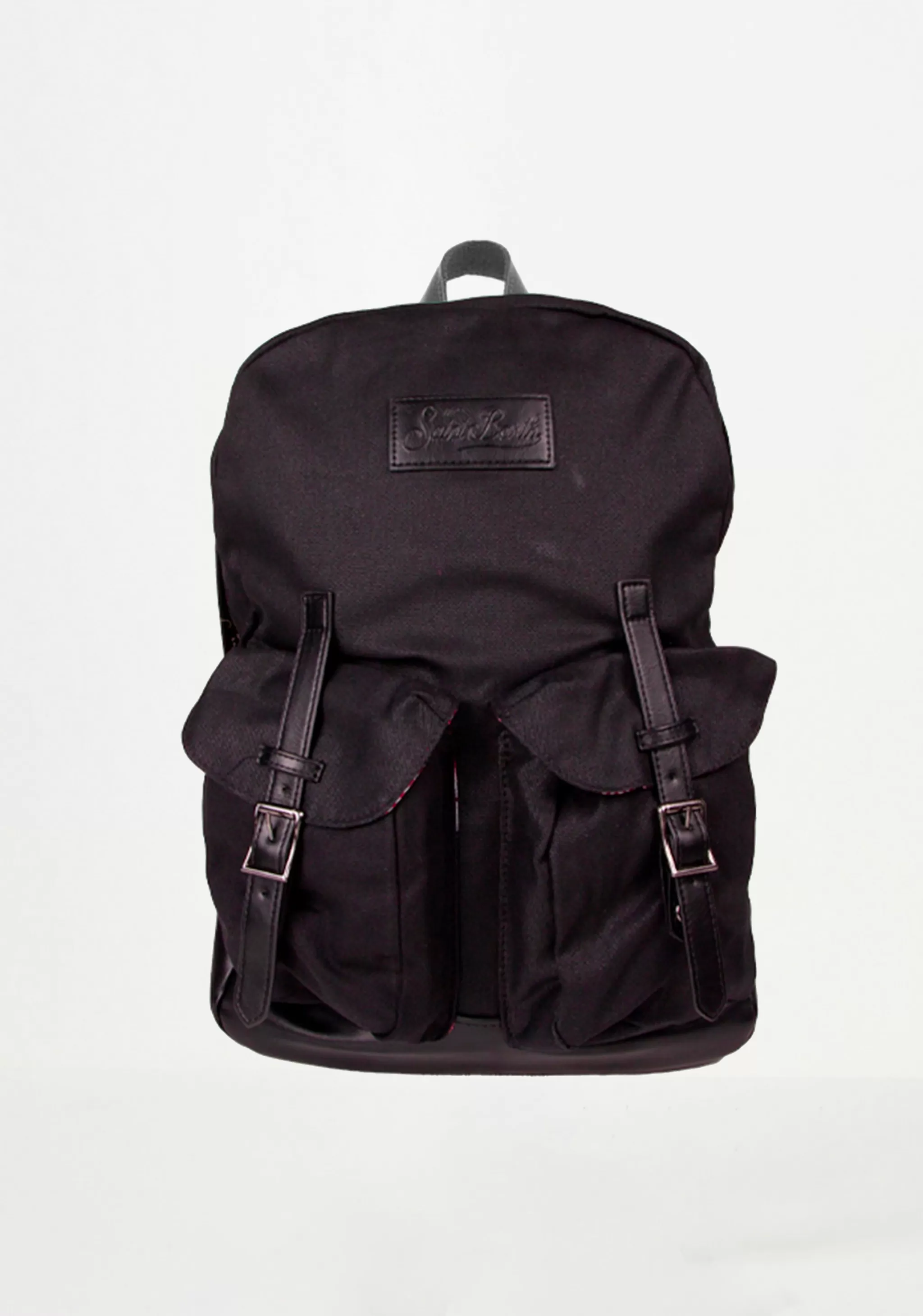 MC2 Saint Barth Black canvas backpack Shop