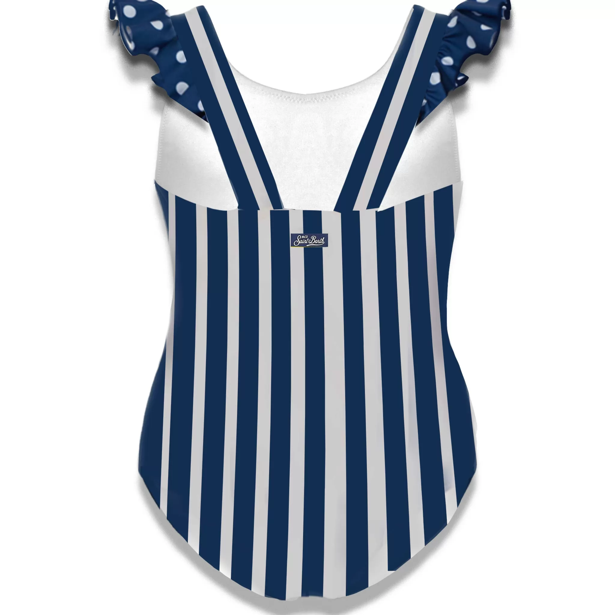 MC2 Saint Barth Blue and White Teddy Bear Girls Swimsuit Fashion