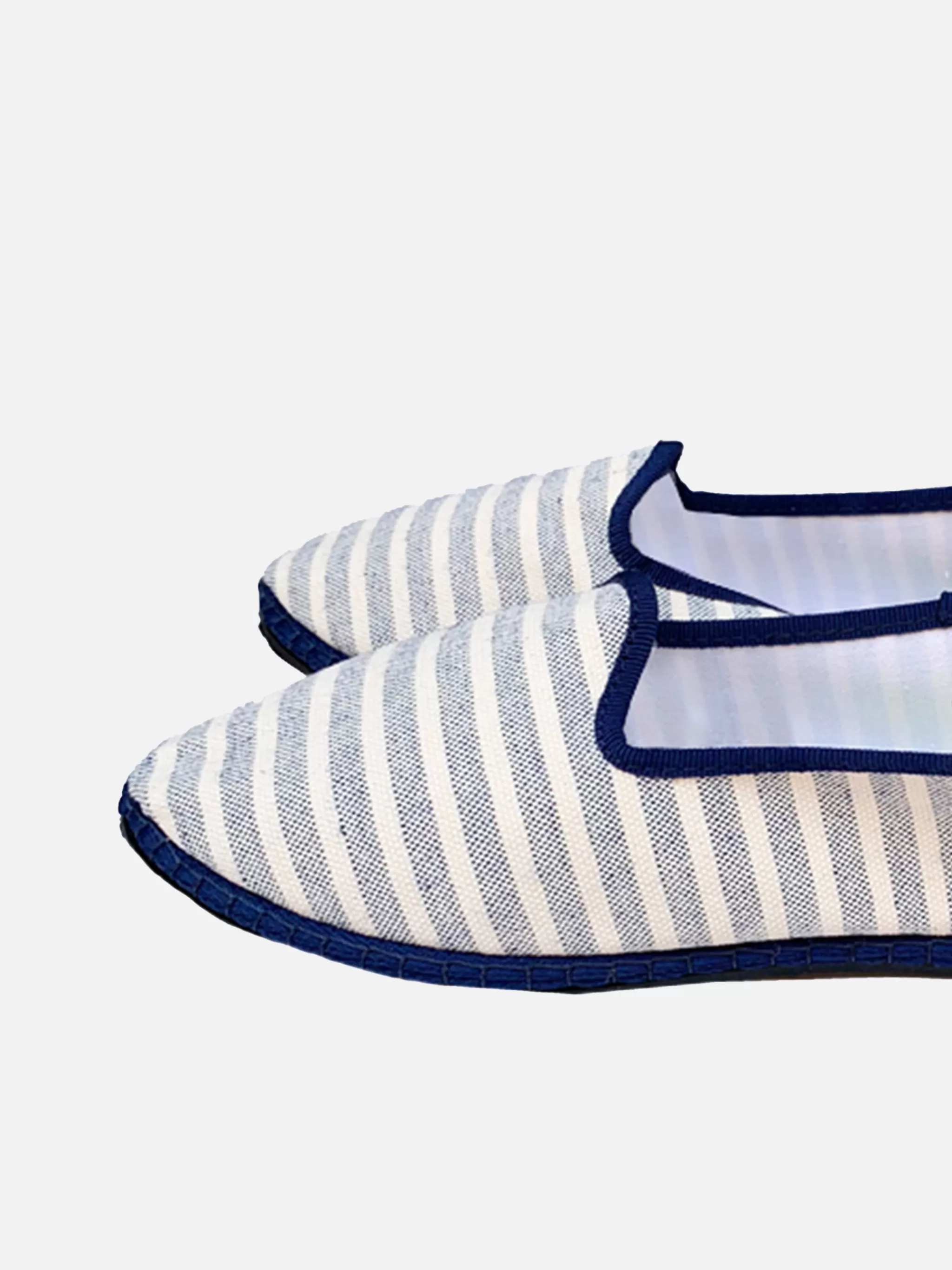 MC2 Saint Barth Blue striped canvas slippers friulane Discount