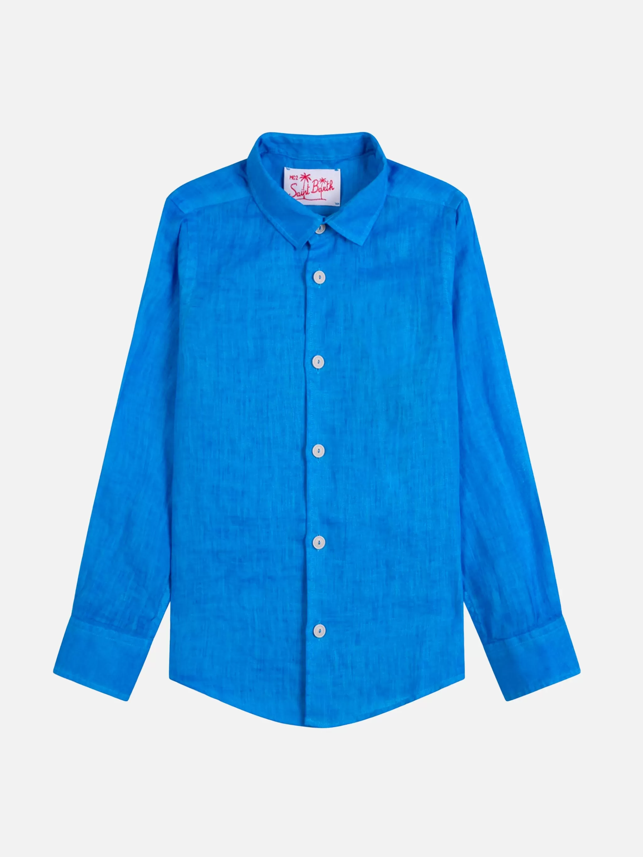 MC2 Saint Barth Bluette boy linen shirt Sale