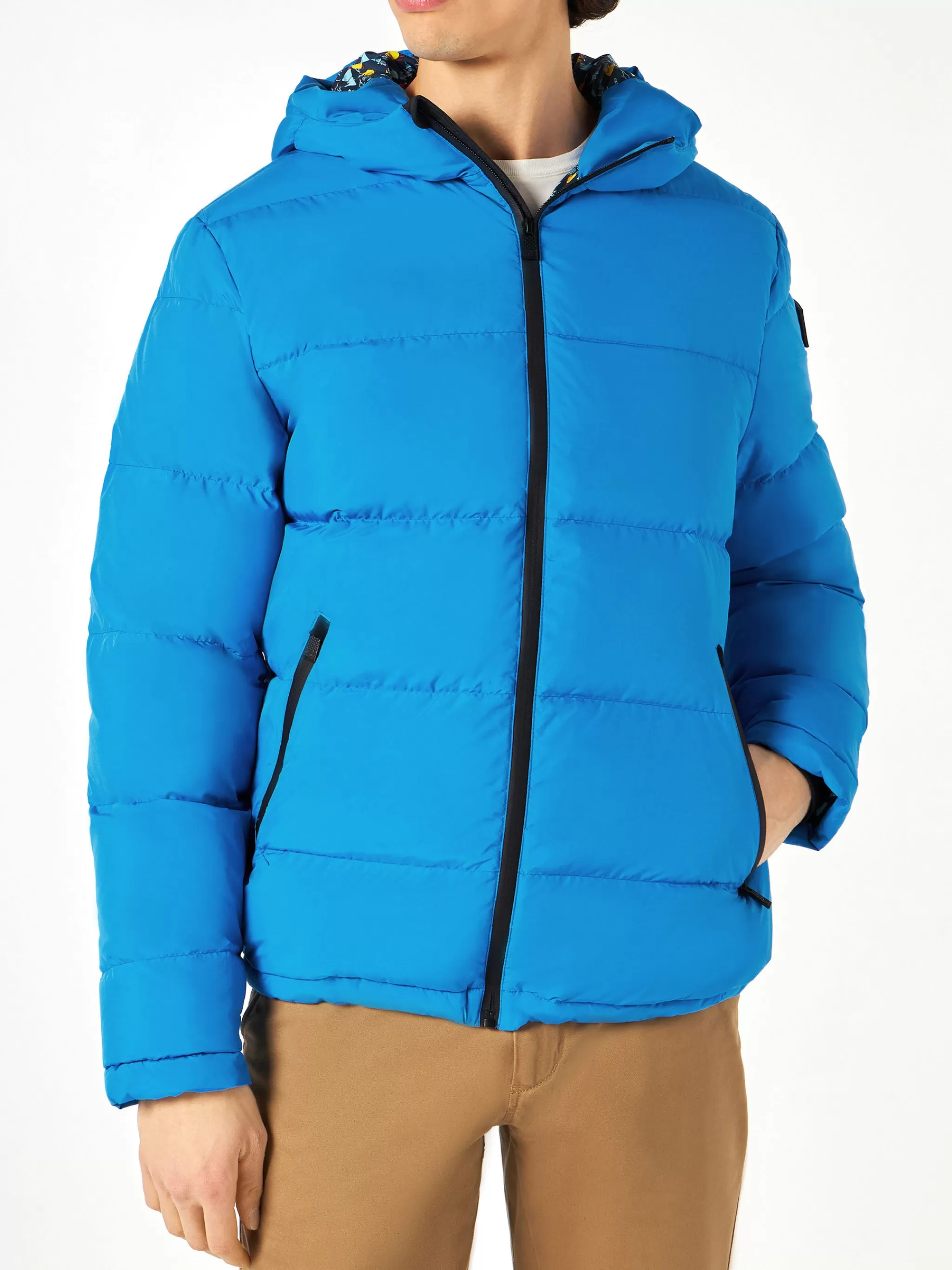 MC2 Saint Barth Bluette hooded down padded jacket ducky print lining Sale