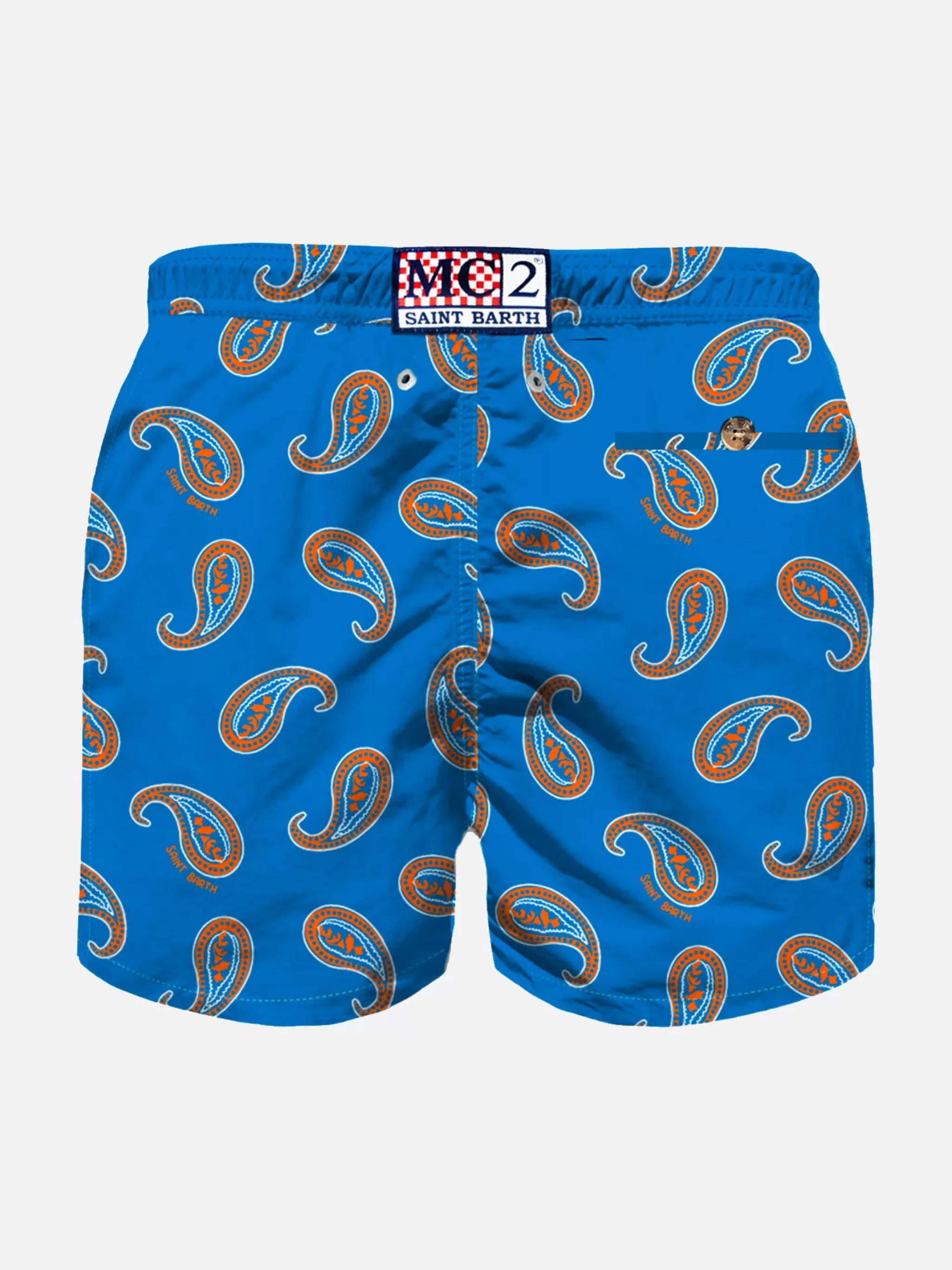 MC2 Saint Barth Bluette paisley print boy swim shorts Cheap