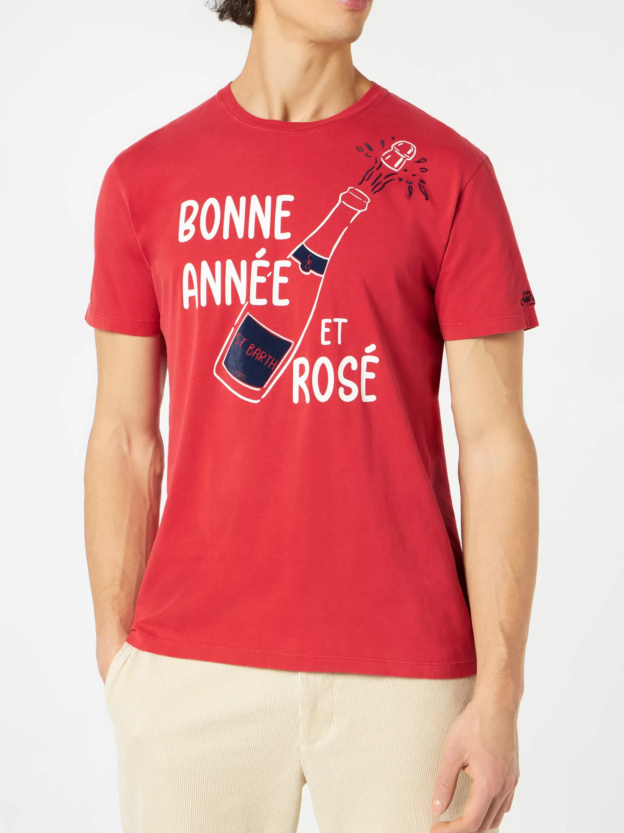 MC2 Saint Barth Bonne Année et Rosé red t-shirt Sale