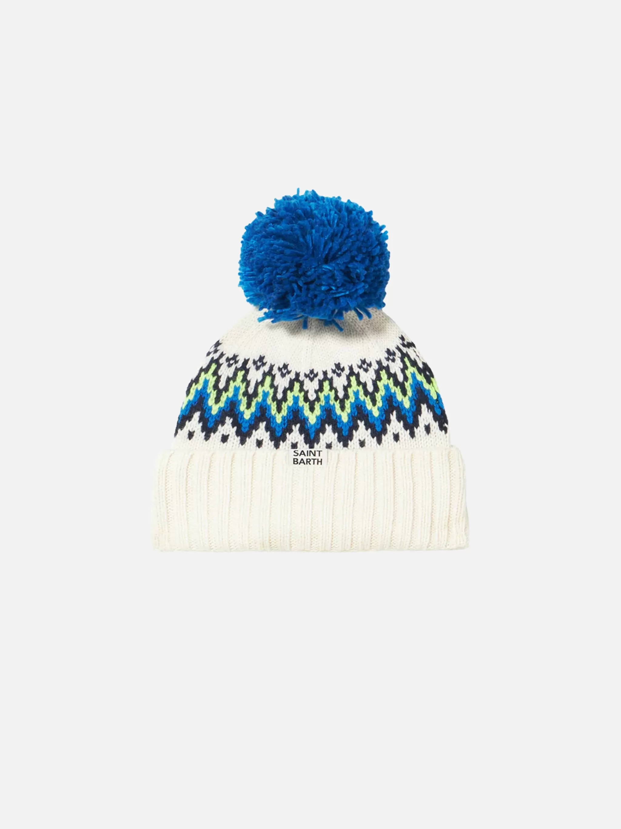 MC2 Saint Barth Boy beanie with Icelandic jacquard Cheap