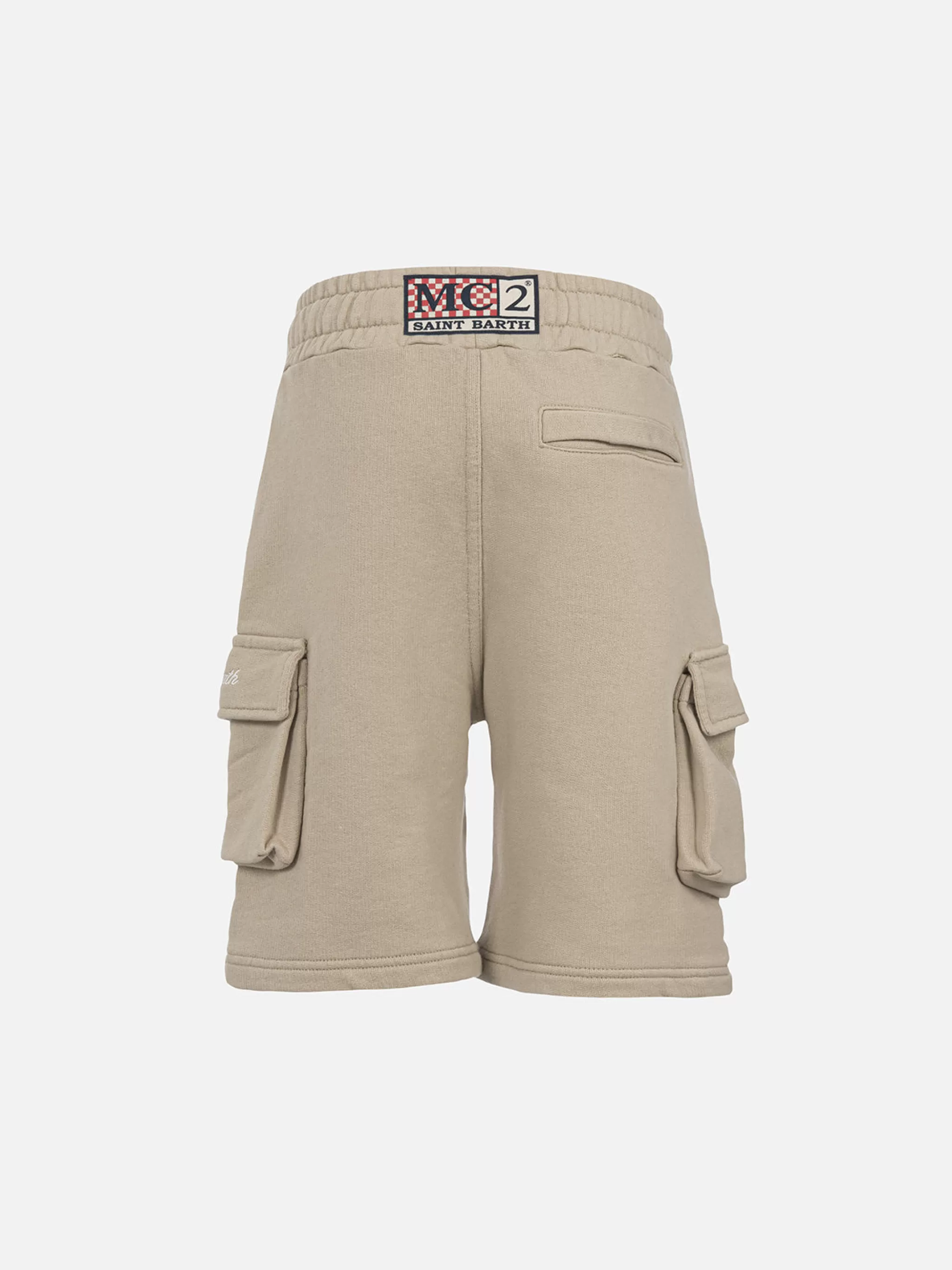 MC2 Saint Barth Boy beige cargo short pants Cargy Store