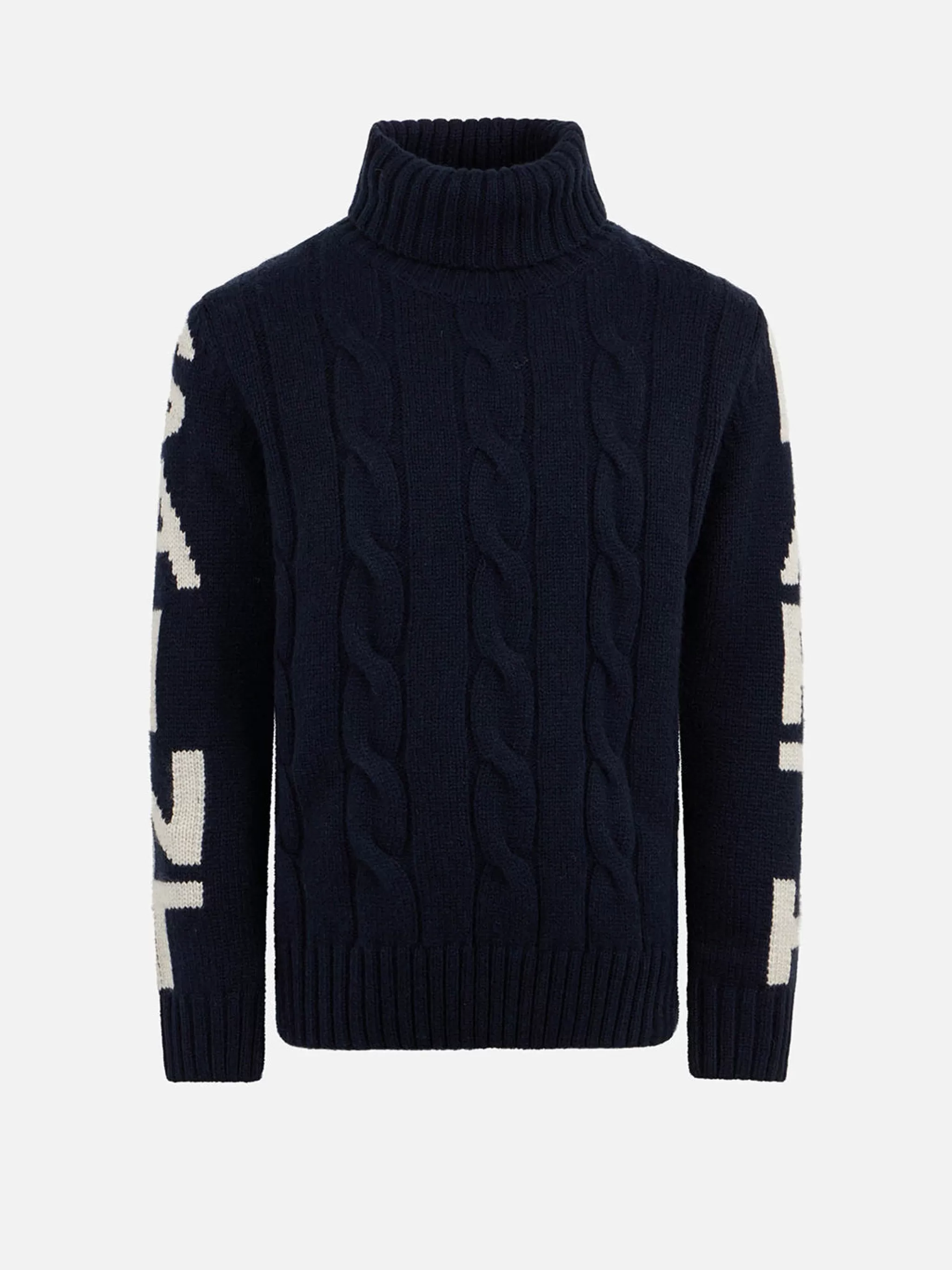 MC2 Saint Barth Boy cable knit cashmere blend sweater Fisherman Shop