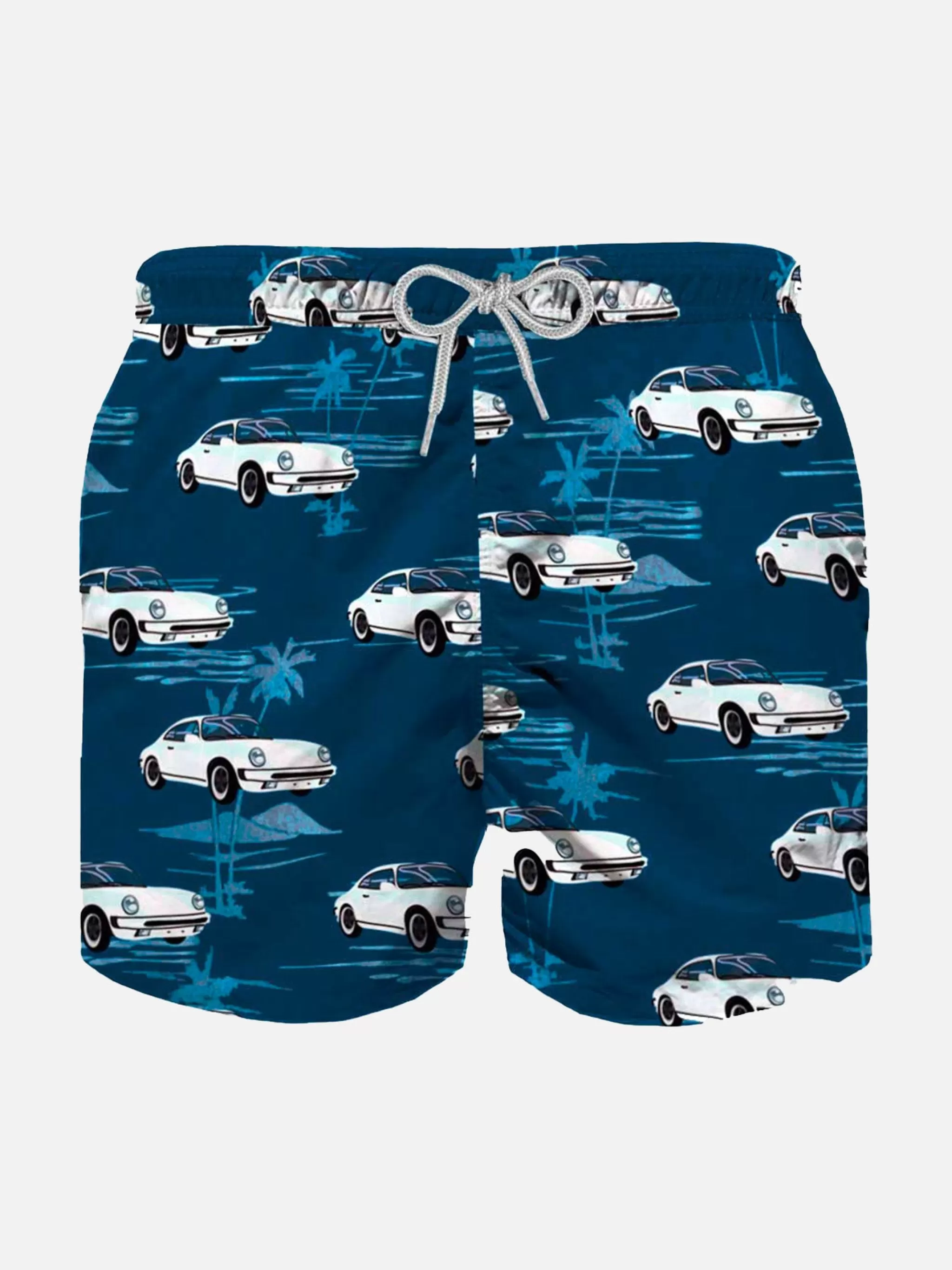 MC2 Saint Barth Boy classic swim shorts with cars print Outlet