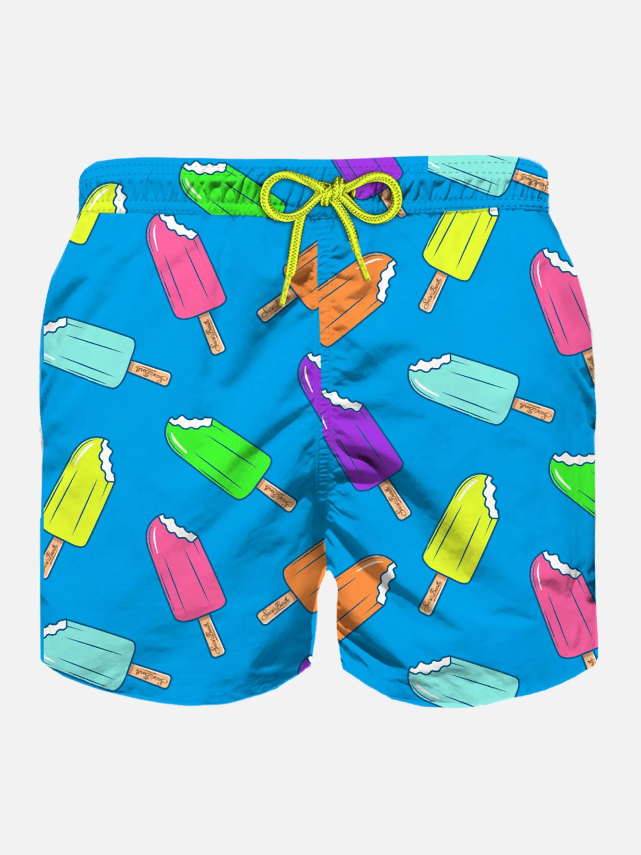 MC2 Saint Barth Boy classic swim shorts with ice cream print Best Sale