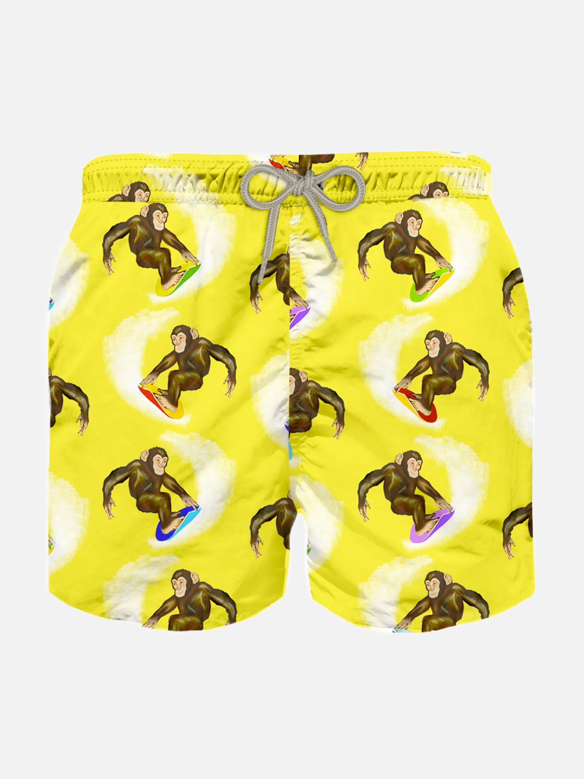 MC2 Saint Barth Boy classic swim shorts with monkey print Outlet