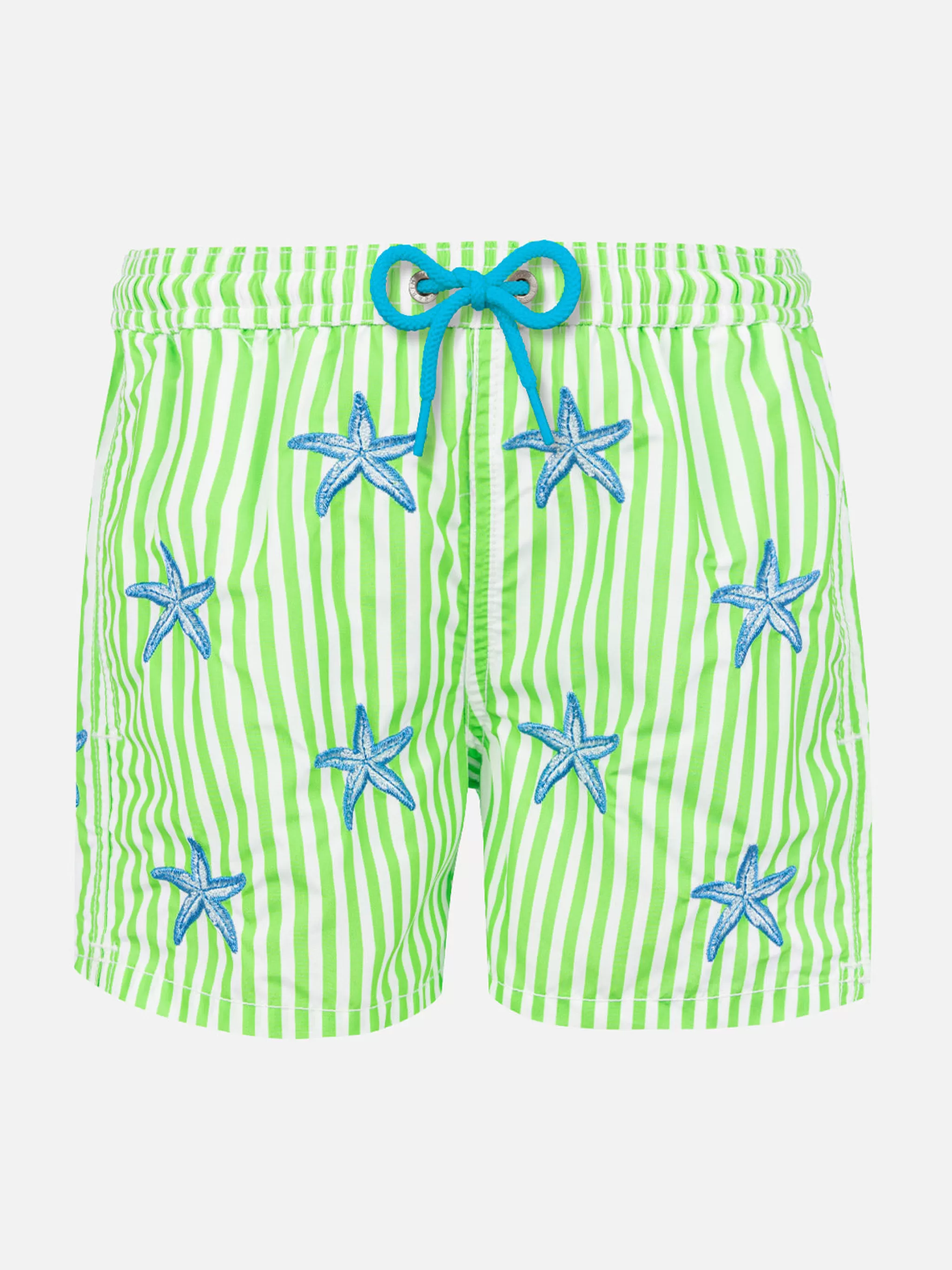 MC2 Saint Barth Boy classic swim shorts with starfish embroidery Flash Sale