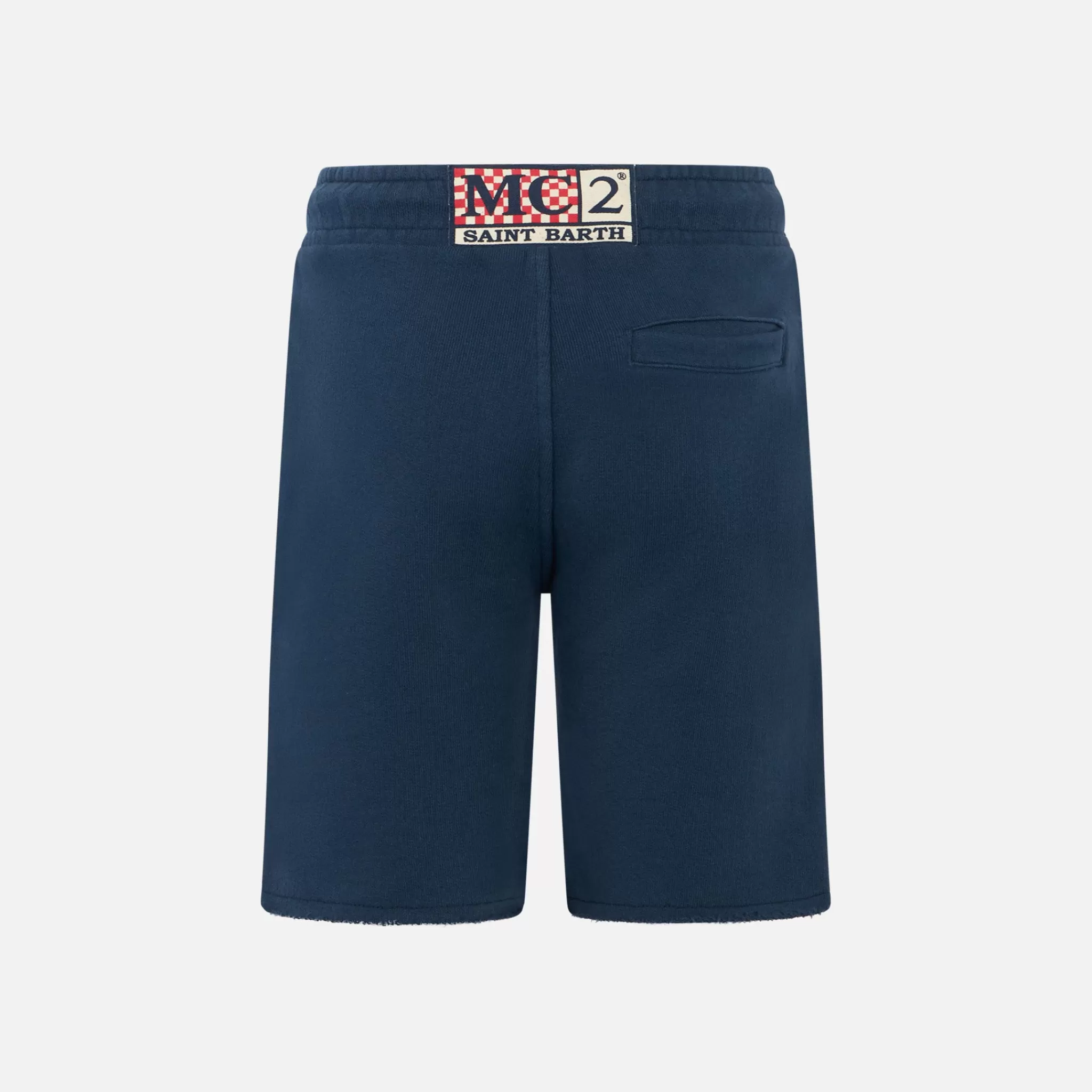 MC2 Saint Barth Boy cotton navy blue bermuda New