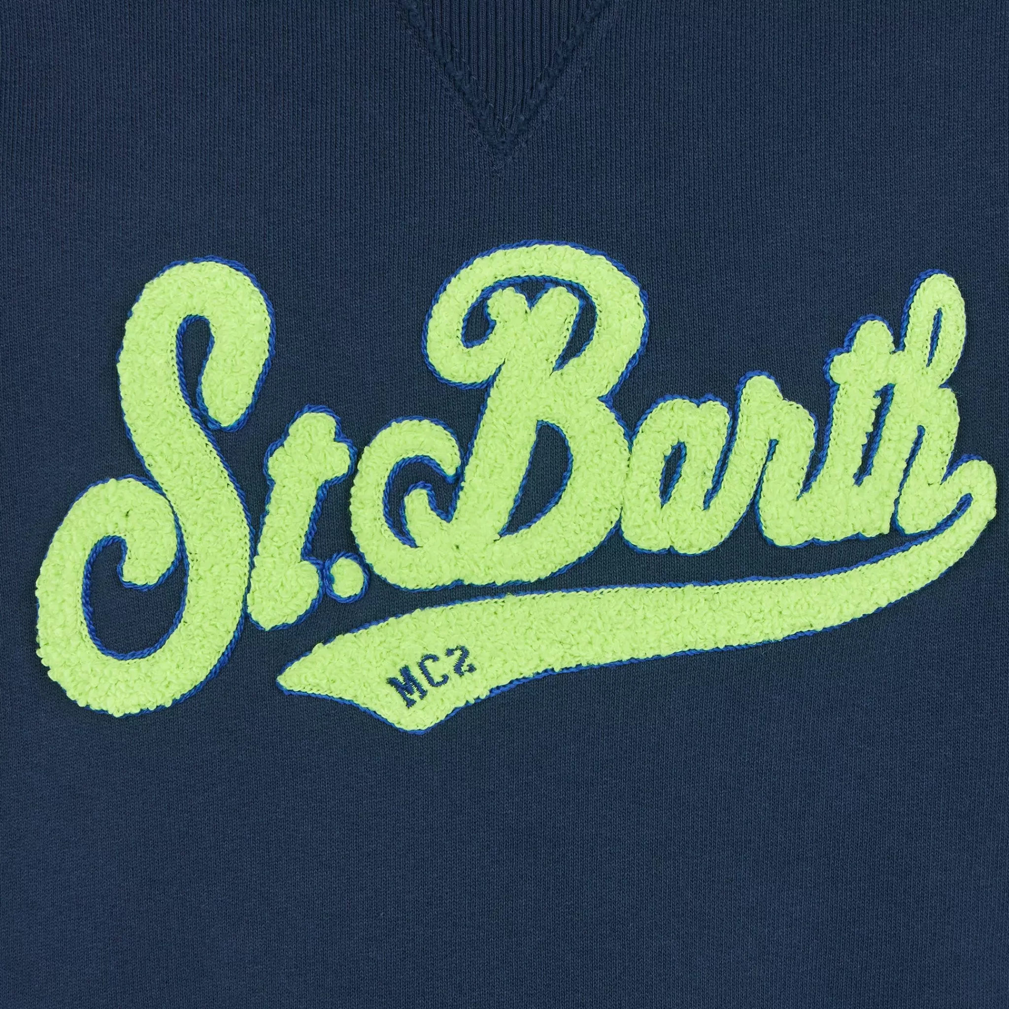 MC2 Saint Barth Boy cotton sweatshirt with St. Barth terry patch Best Sale