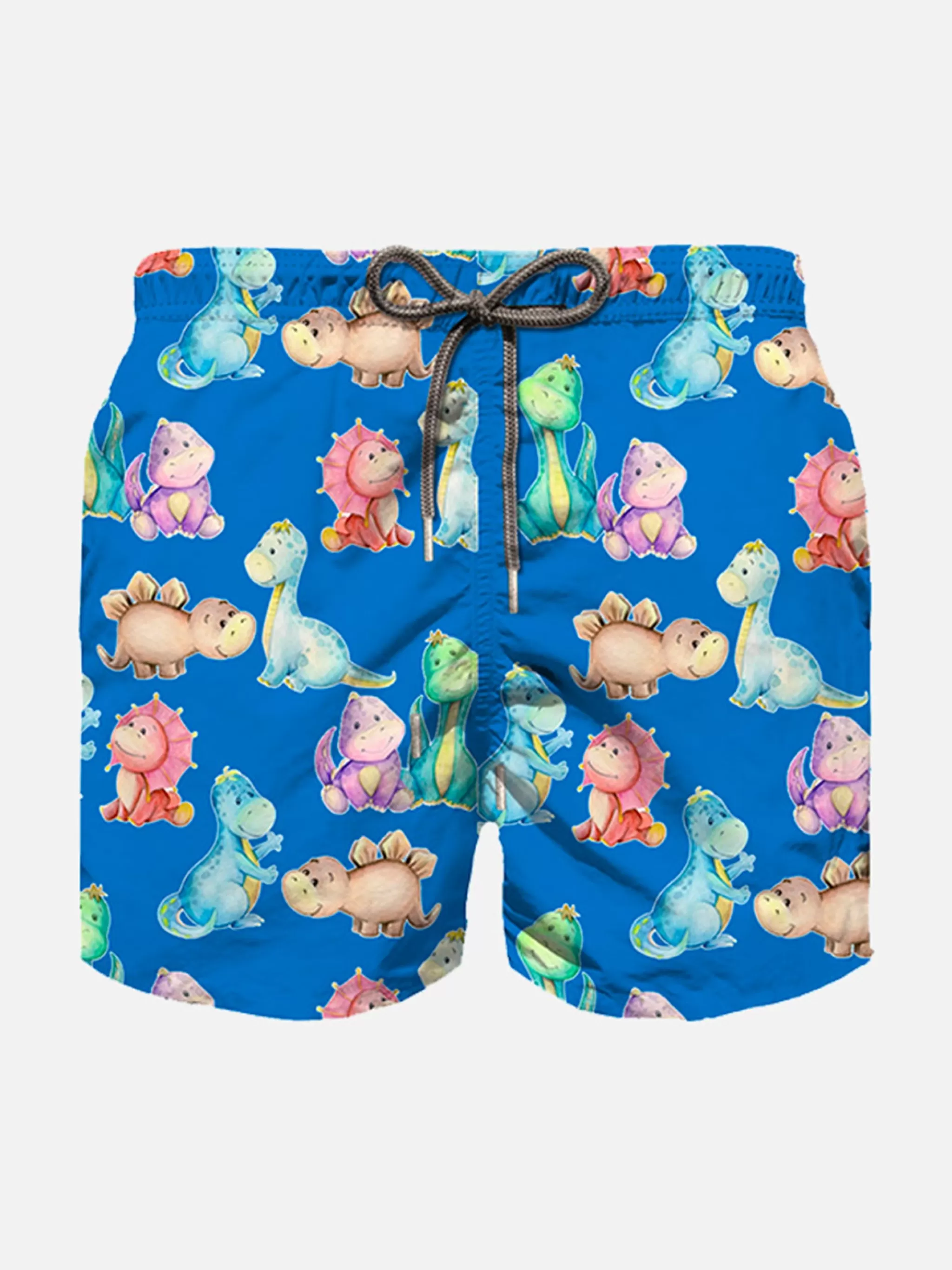 MC2 Saint Barth Boy cotton swim shorts with dinosaurs print Cheap