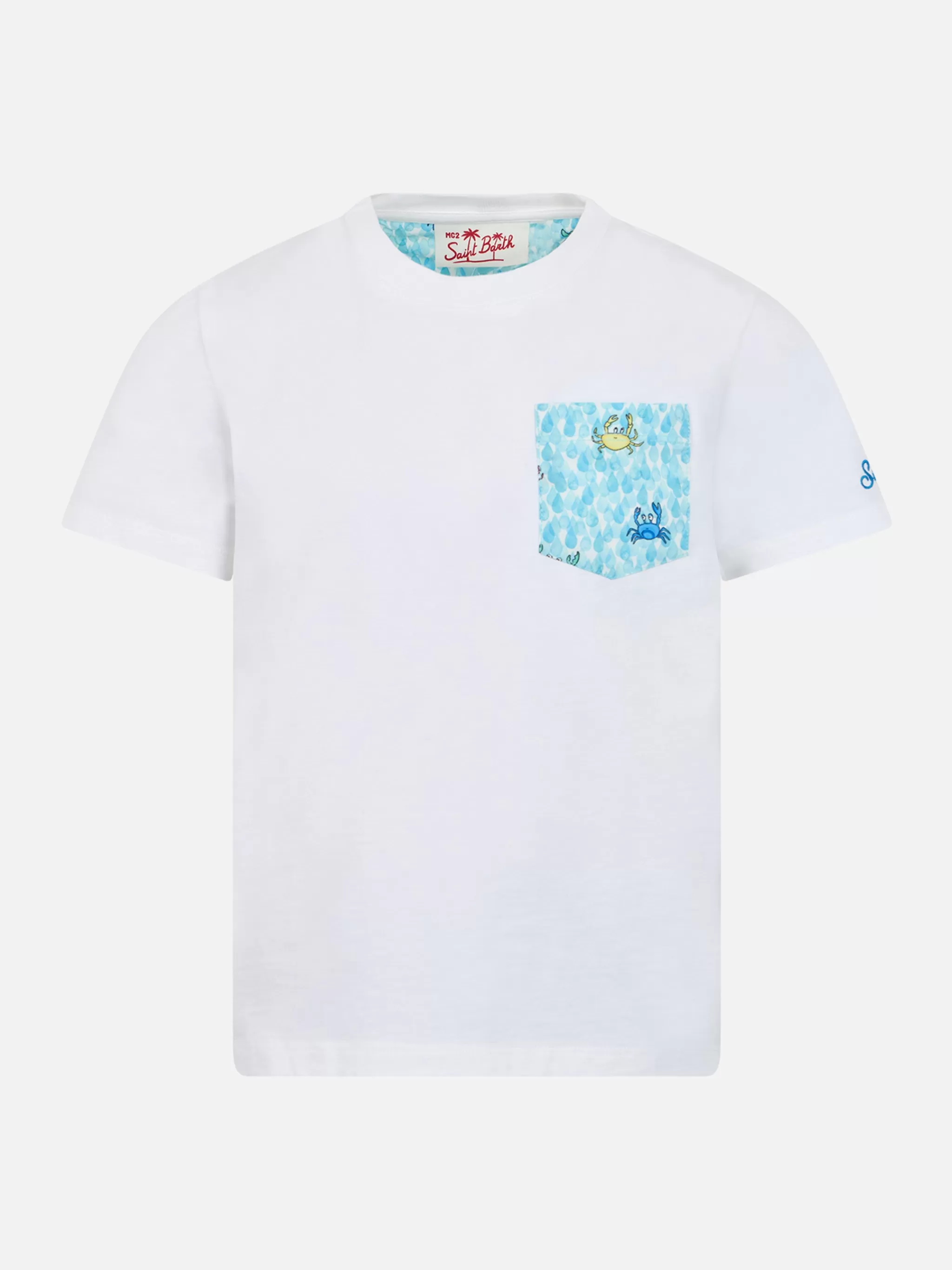 MC2 Saint Barth Boy cotton t-shirt Kea with printed pocket Flash Sale