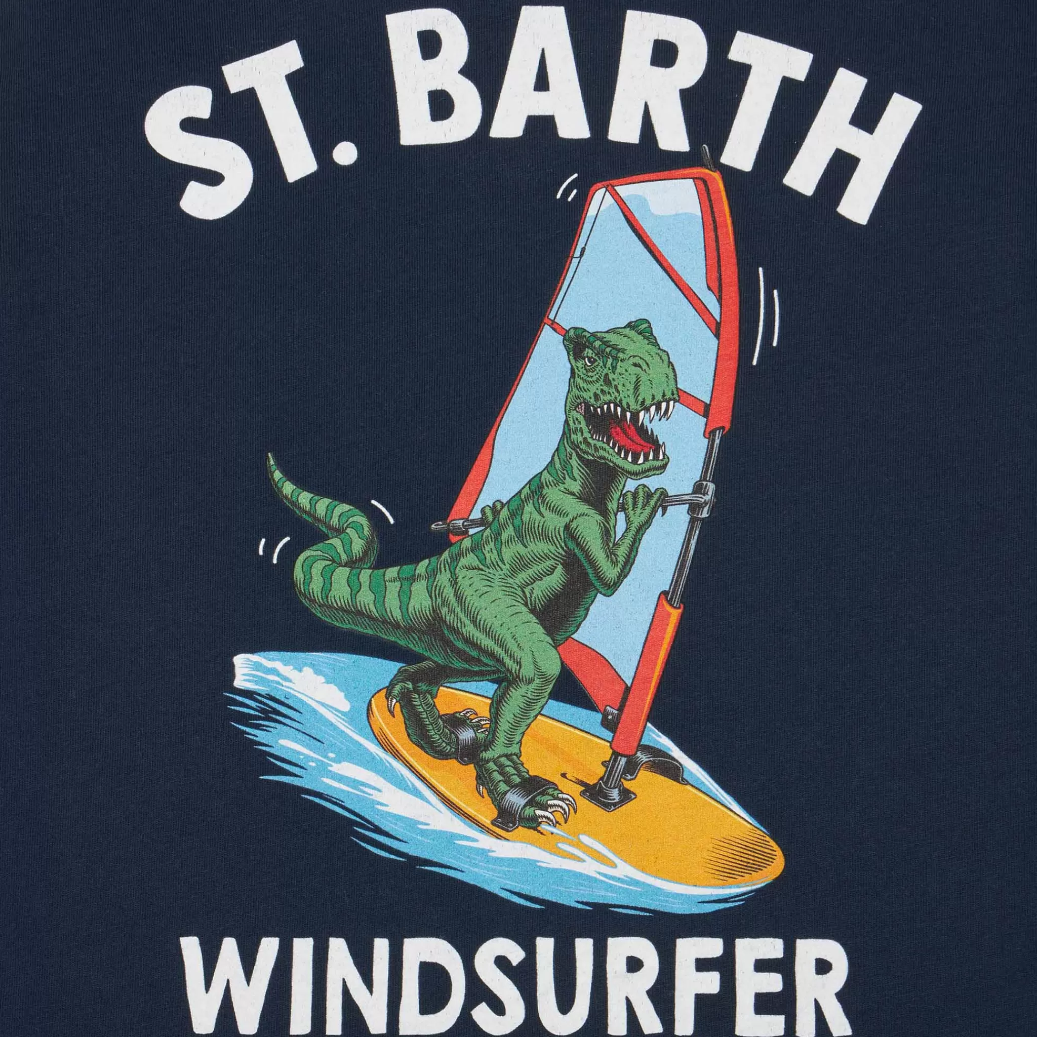 MC2 Saint Barth Boy cotton t-shirt with dinosaur print Cheap