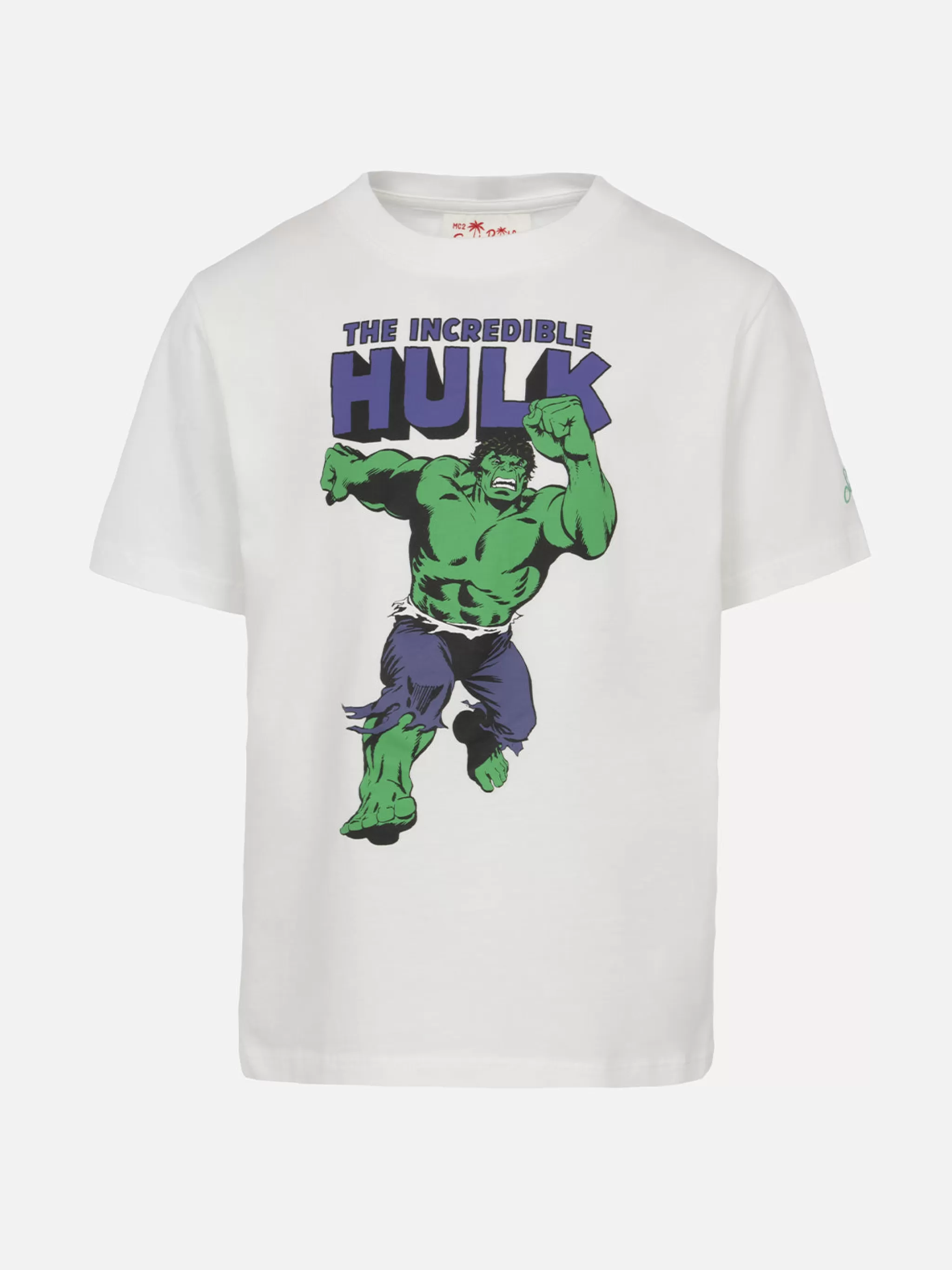 MC2 Saint Barth Boy cotton t-shirt with Hulk print | MARVEL SPECIAL EDITION Cheap