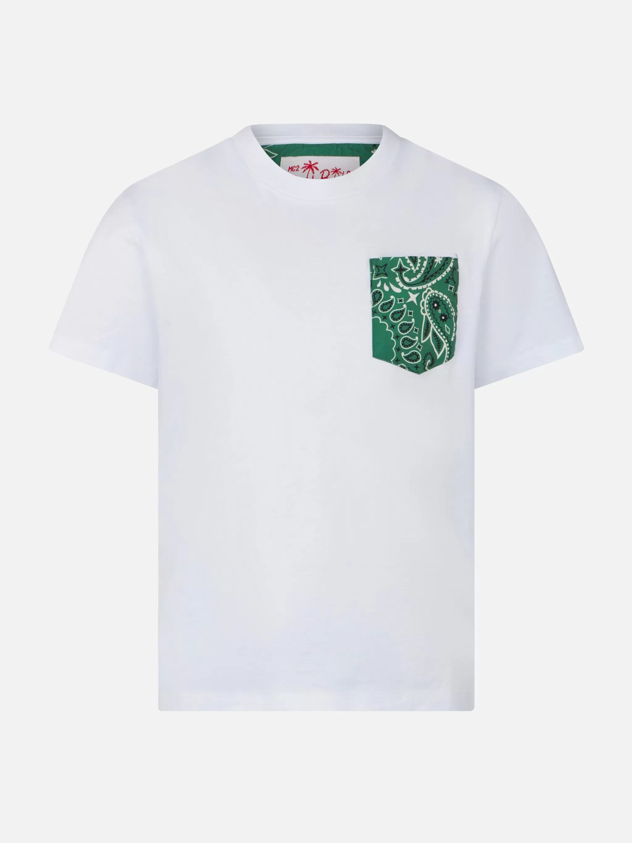 MC2 Saint Barth Boy cotton t-shirt with printed pocket Online