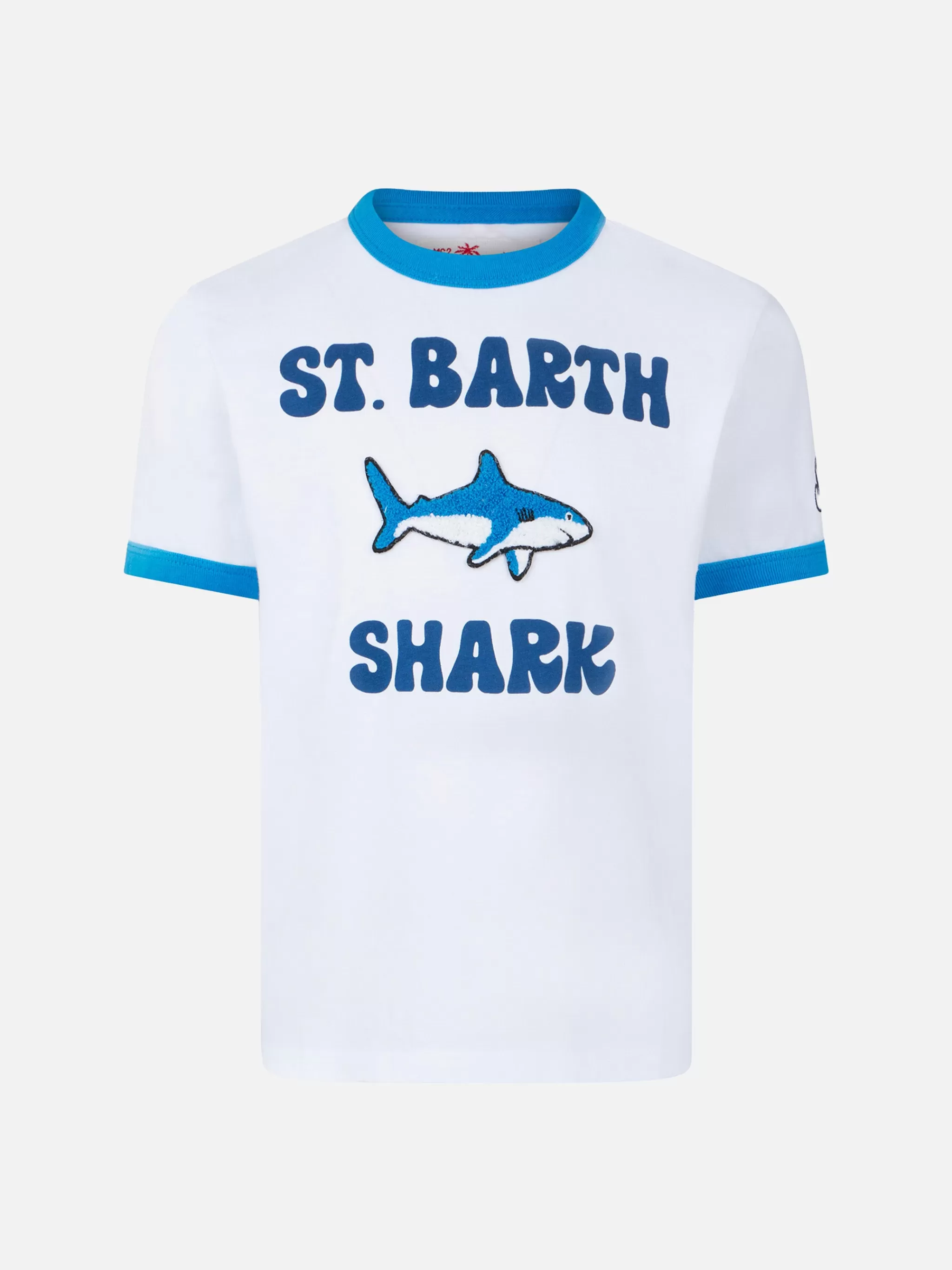 MC2 Saint Barth Boy cotton t-shirt with shark print Hot