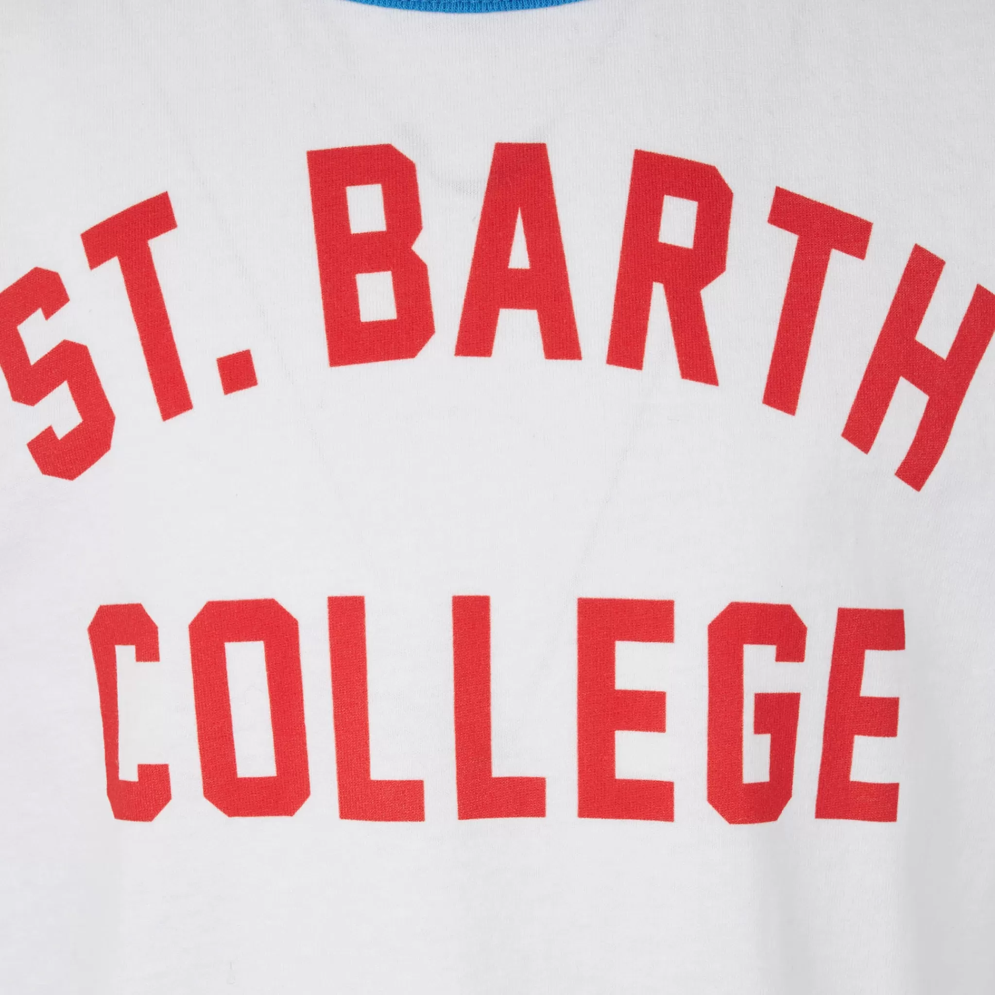 MC2 Saint Barth Boy cotton t-shirt with St. Barth College lettering Hot