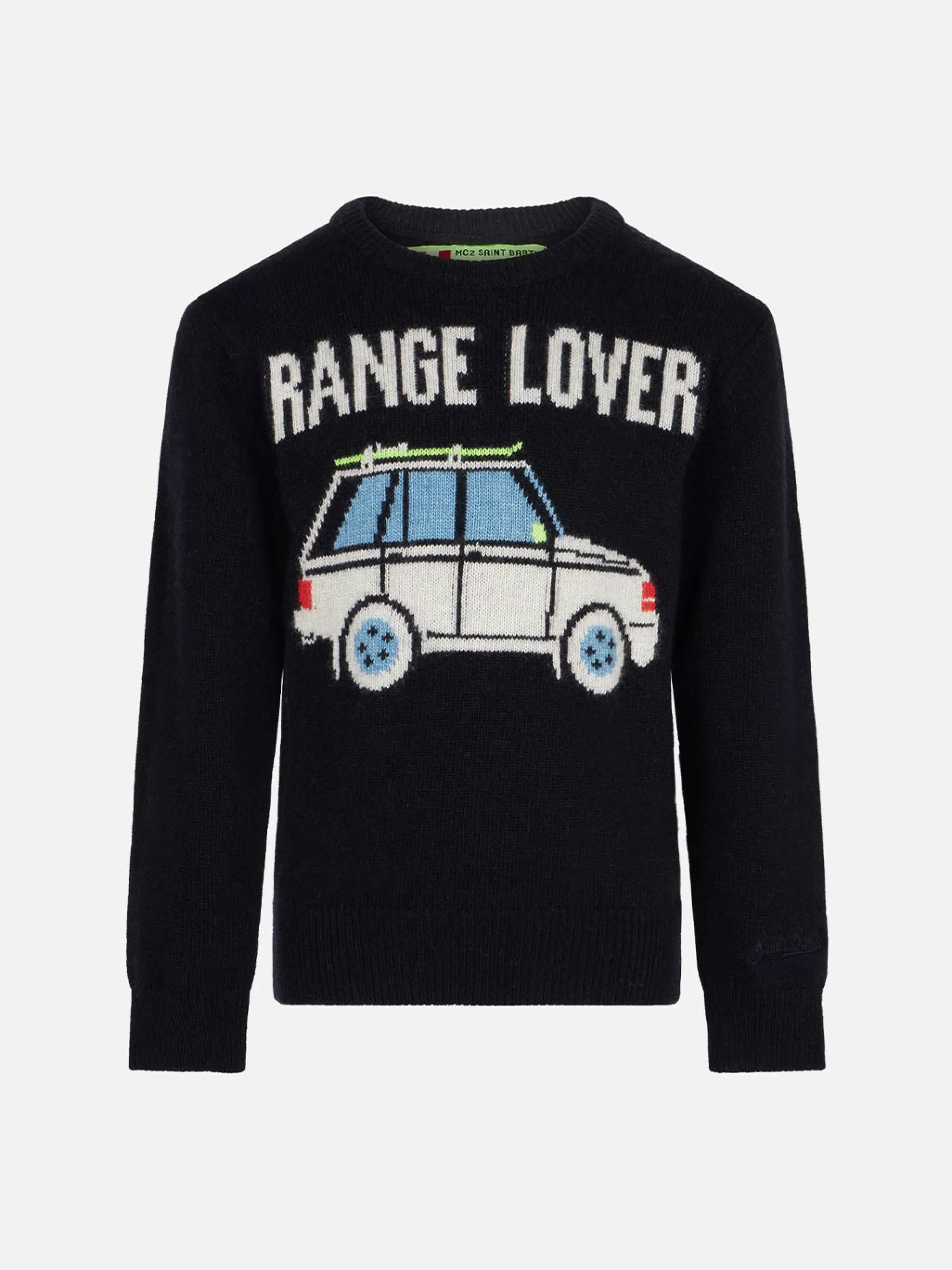 MC2 Saint Barth Boy crewneck sweater with car print Shop