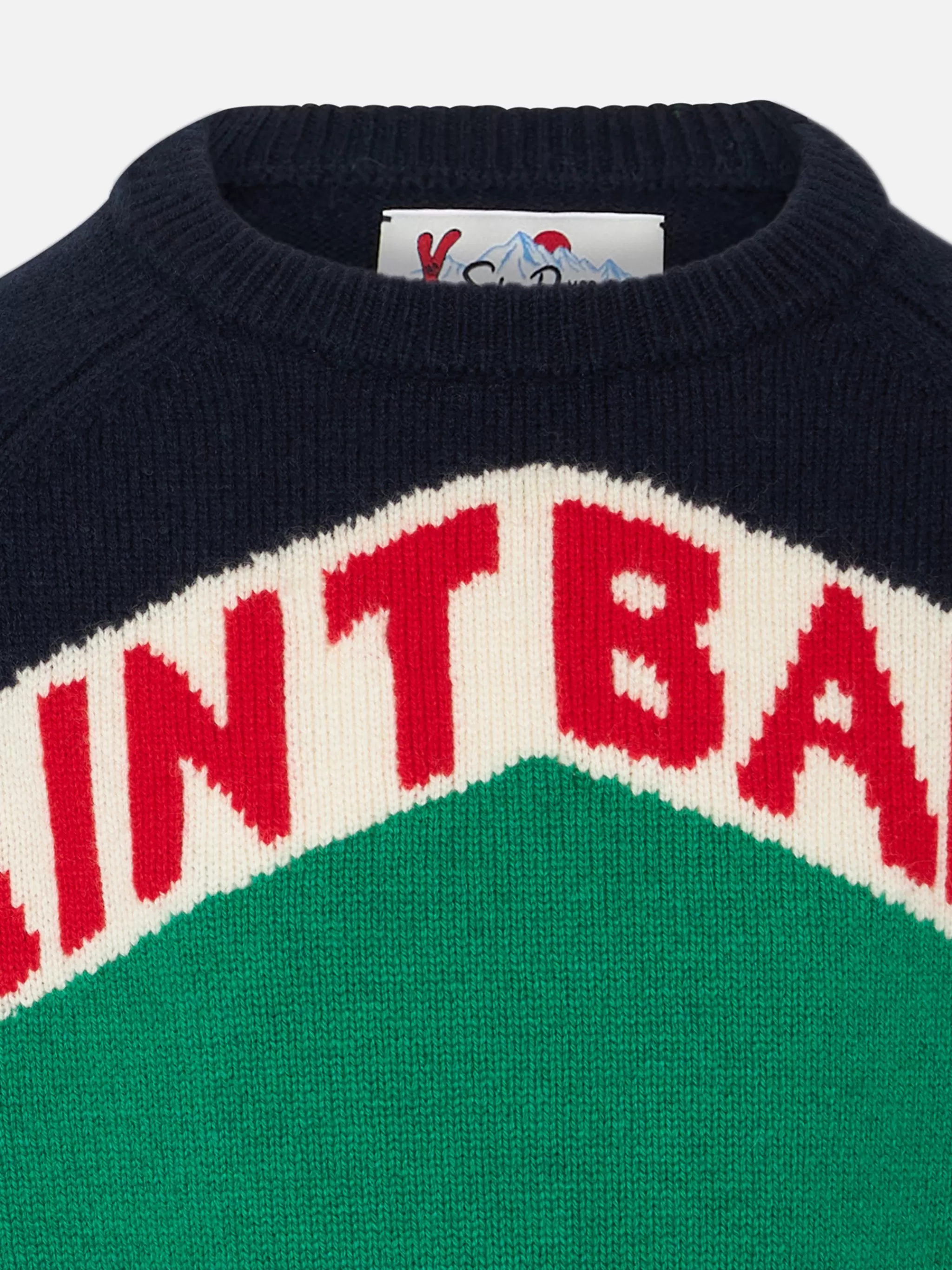 MC2 Saint Barth Boy crewneck sweater with Saint Barth print Clearance