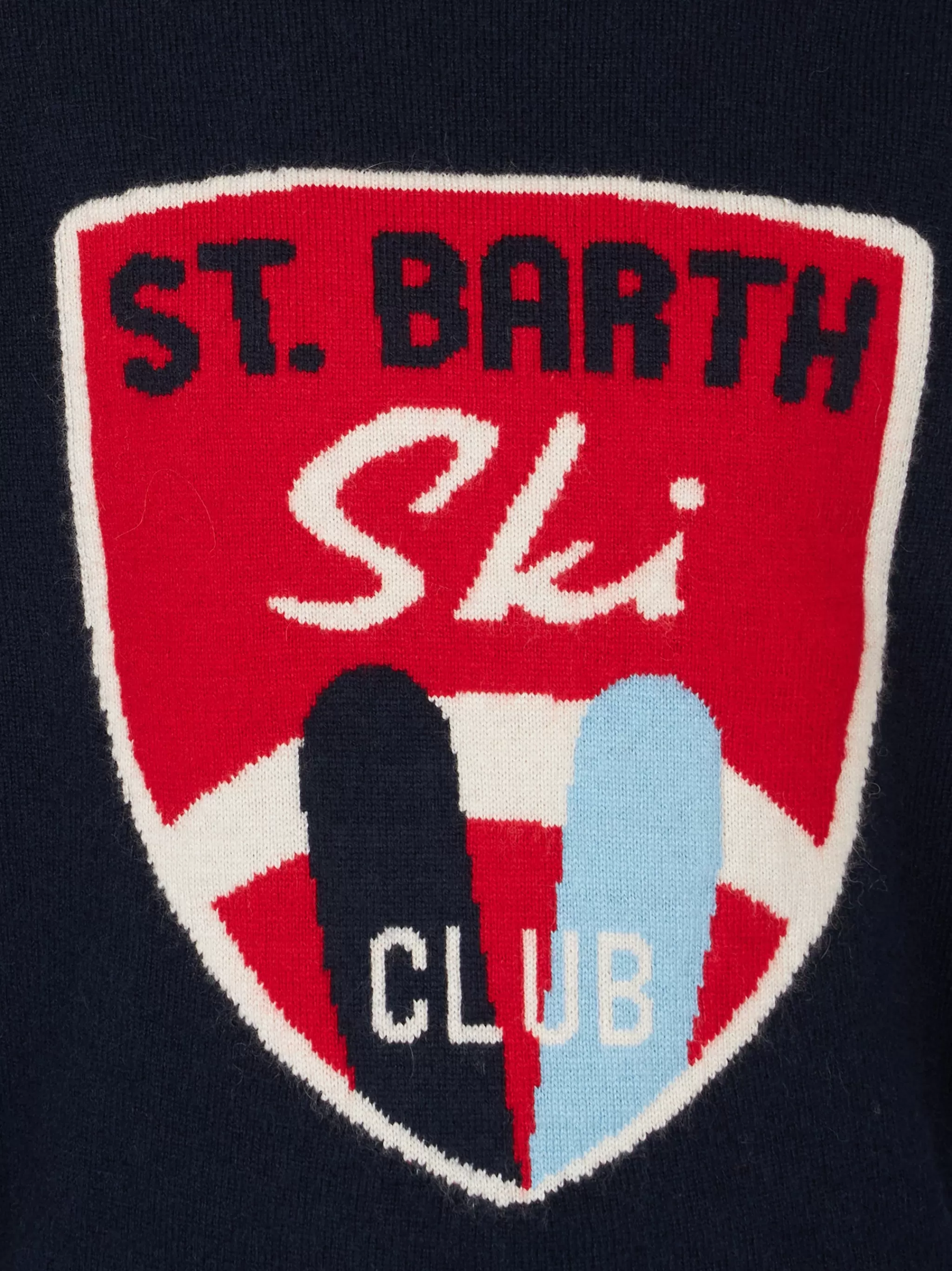 MC2 Saint Barth Boy crewneck sweater with St. Barth Ski Club print Fashion