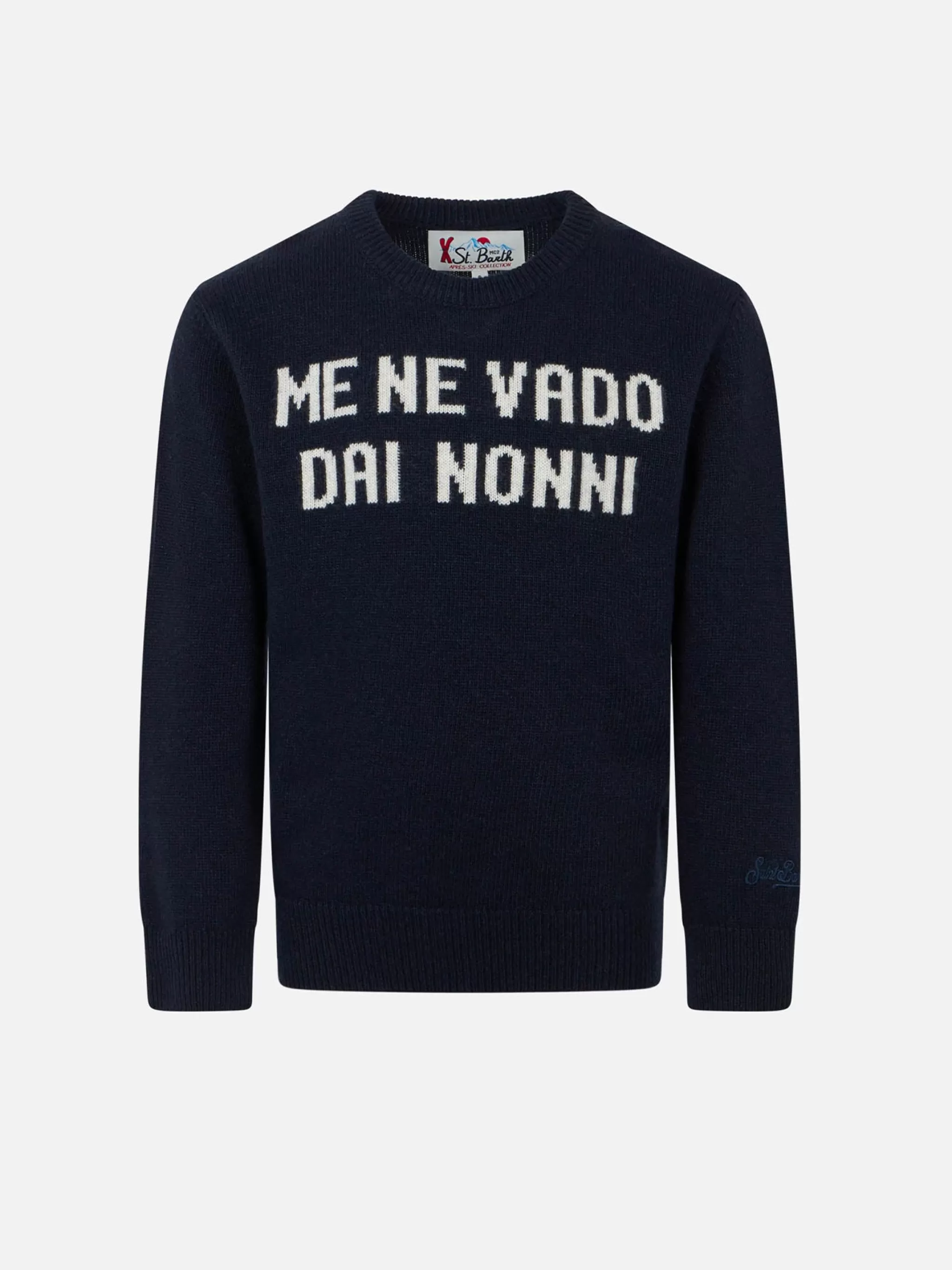 MC2 Saint Barth Boy crewneck sweater with Vado dai Nonni print Online