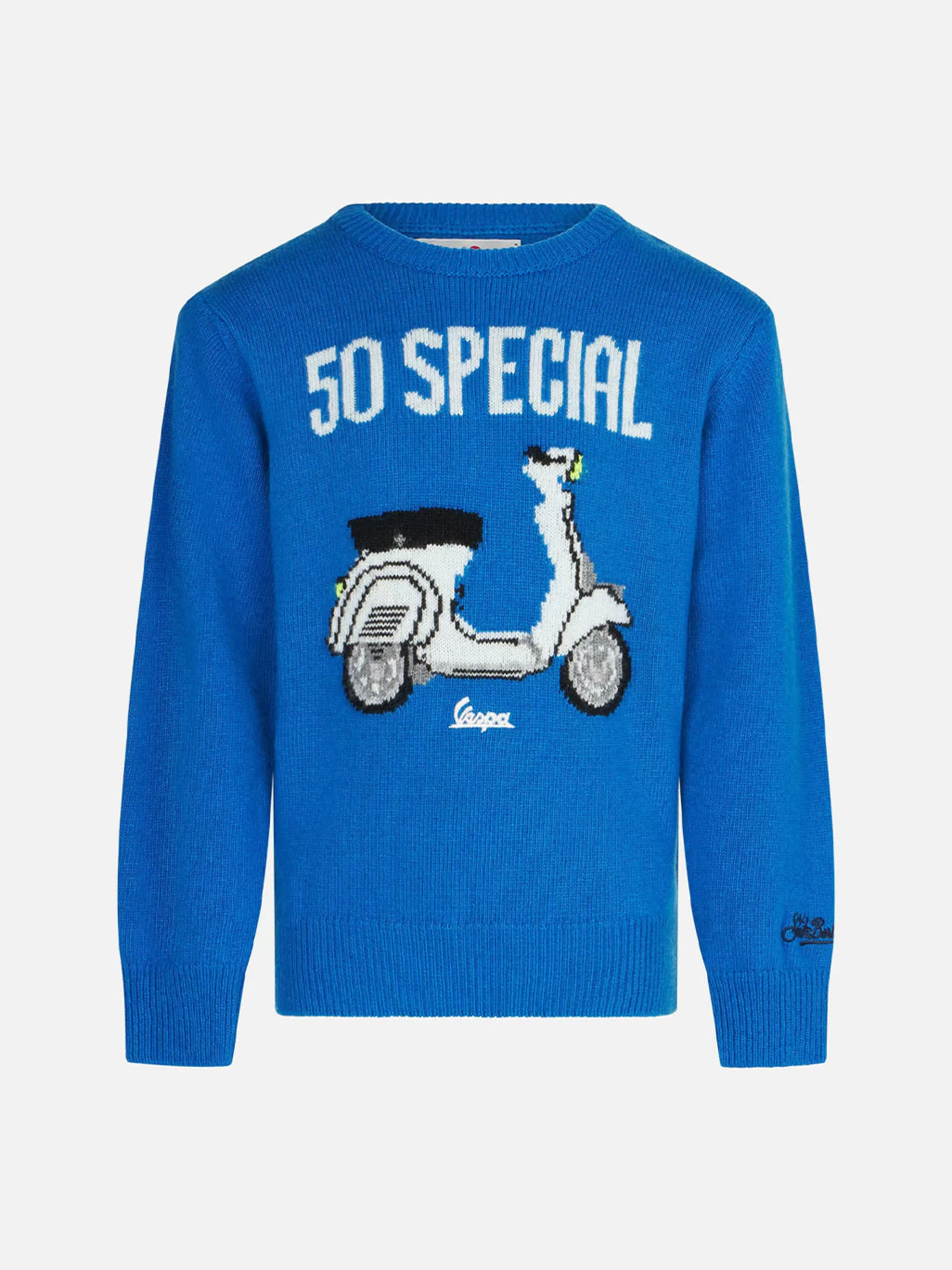 MC2 Saint Barth Boy crewneck sweater with Vespa print | VESPA® SPECIAL EDITION Store