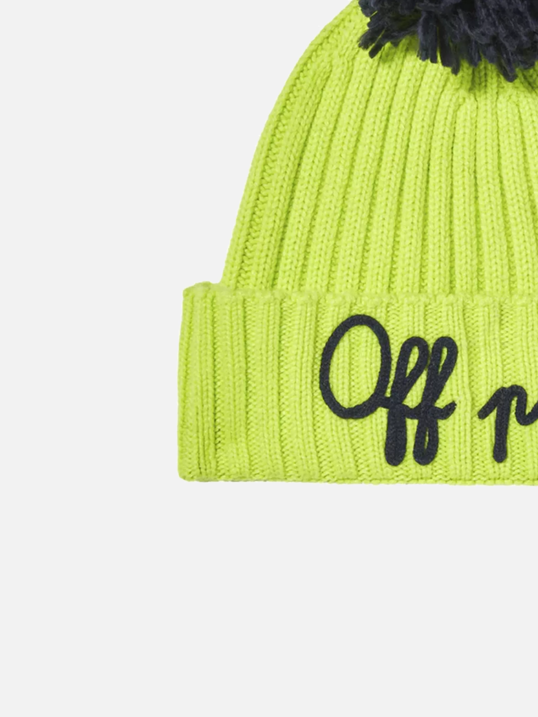 MC2 Saint Barth Boy fluo yellow beanie with pompon Fashion