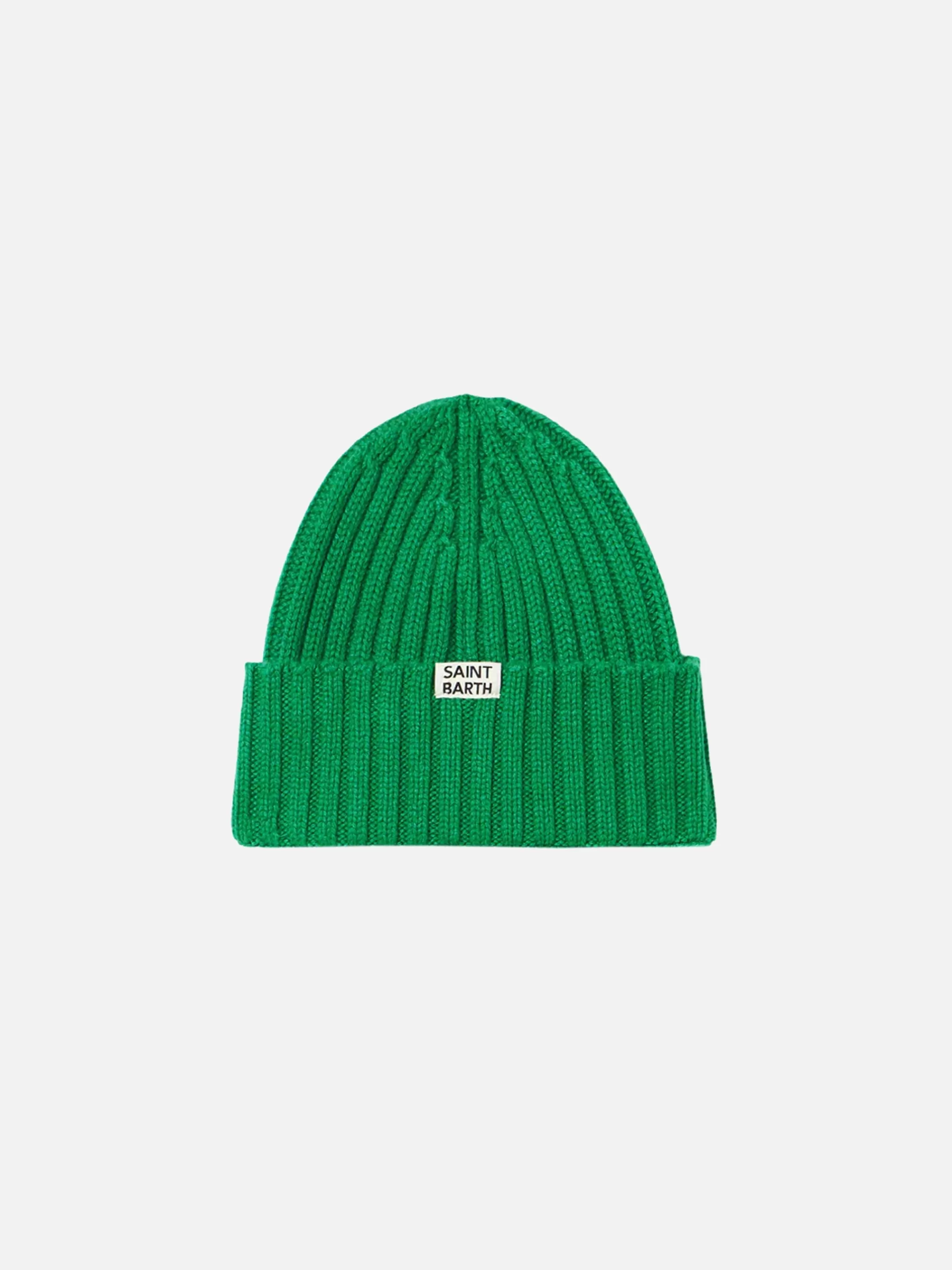 MC2 Saint Barth Boy green knit beanie Outlet