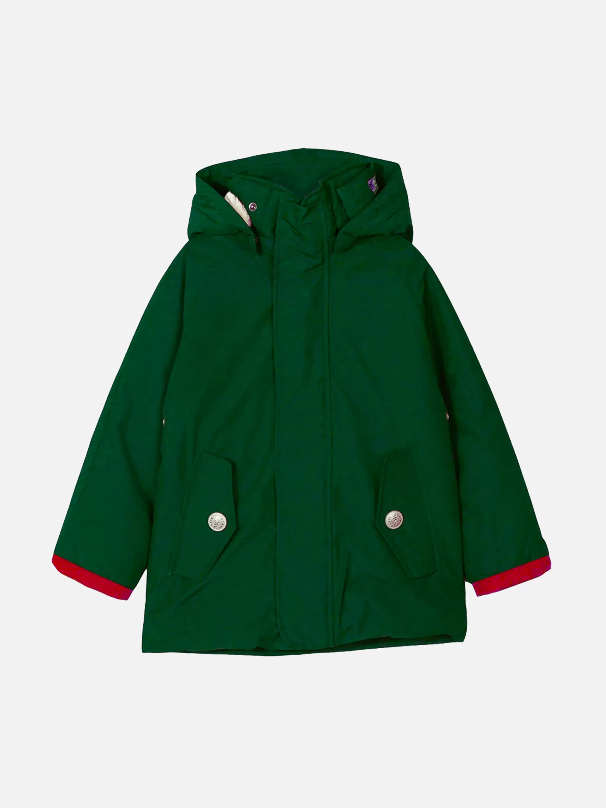 MC2 Saint Barth Boy hooded British green parka jacket Voyager Jr Sale