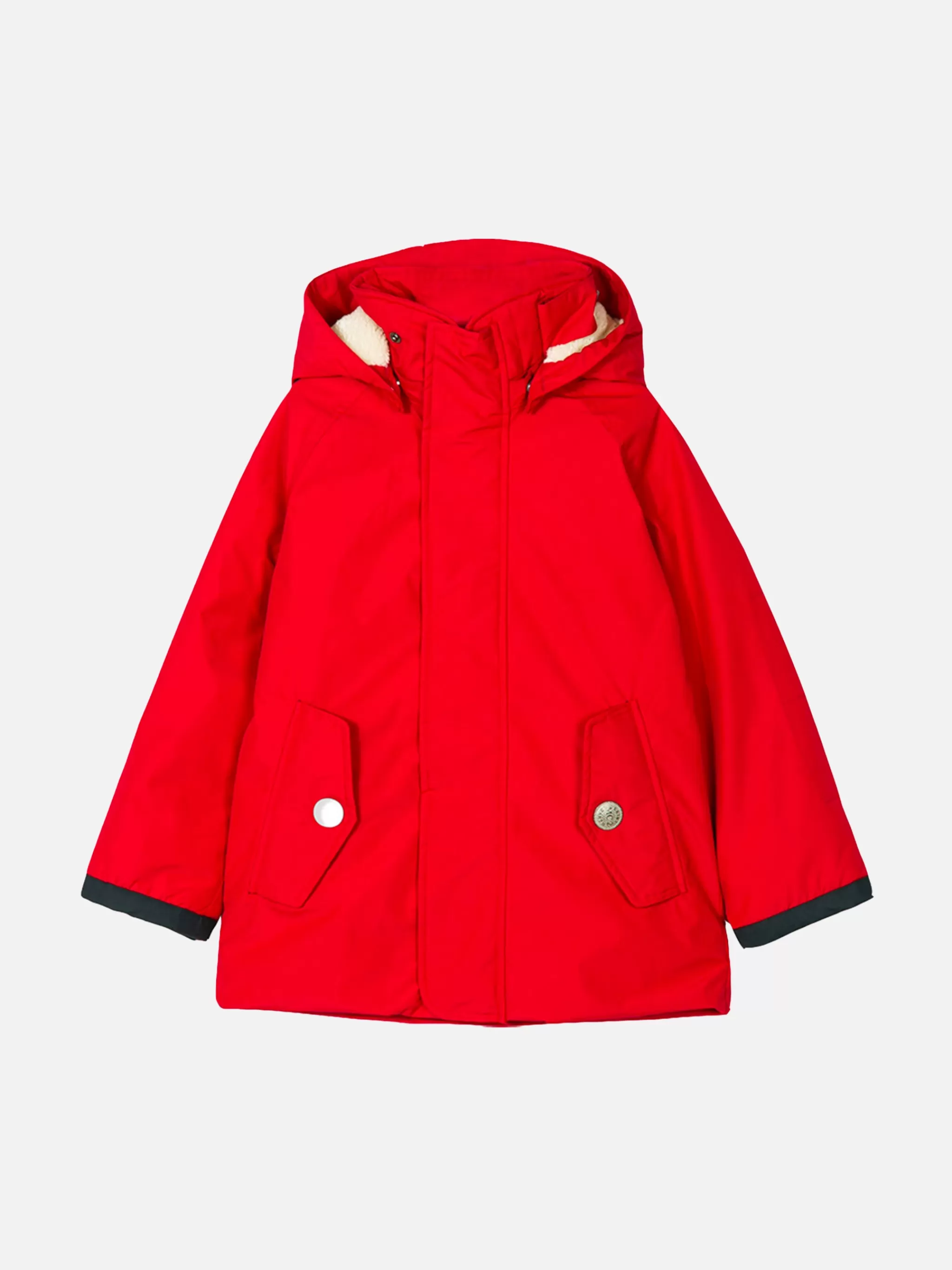 MC2 Saint Barth Boy hooded red parka jacket Voyager Jr Flash Sale