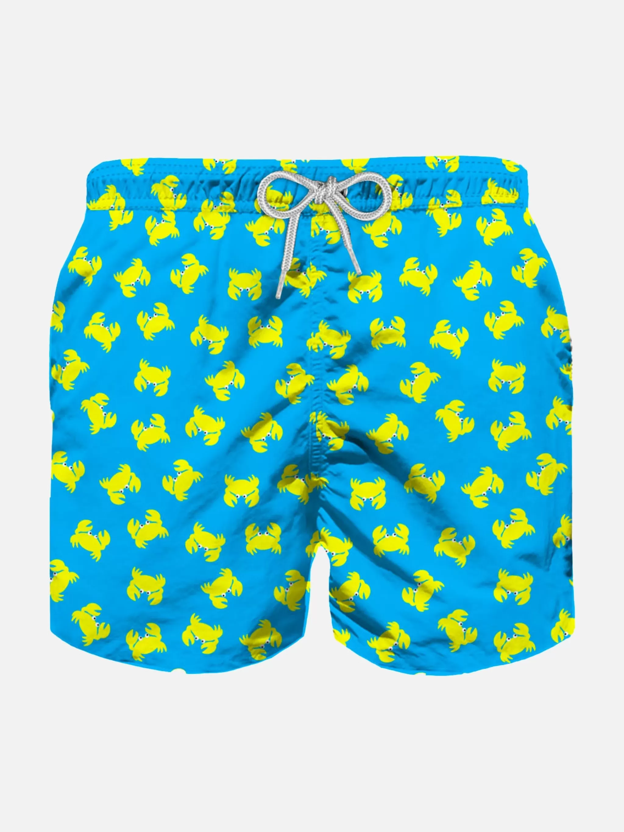 MC2 Saint Barth Boy light fabric swim shorts with crab print Store