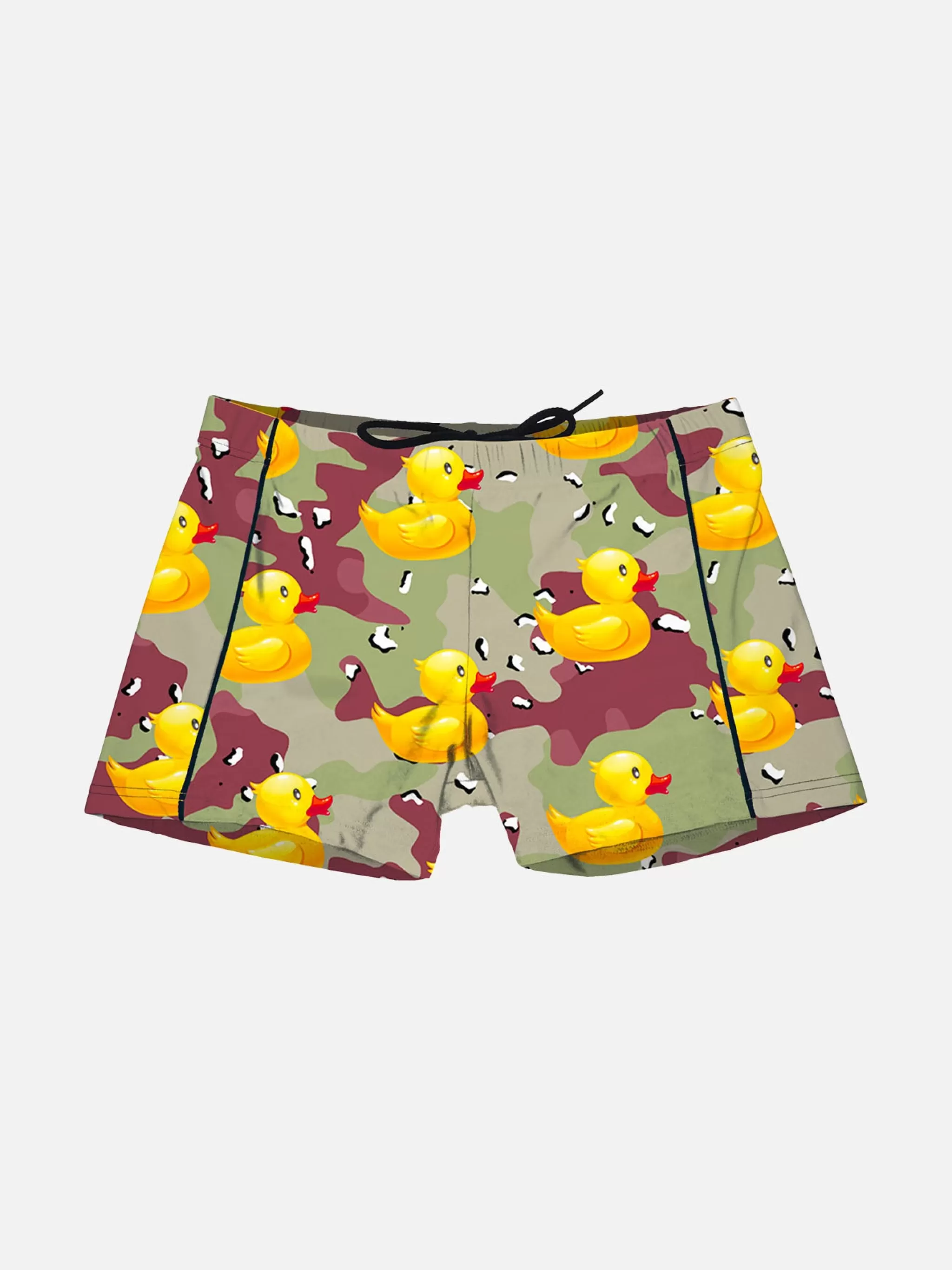 MC2 Saint Barth Boy lycra swim shorts with ducky print Best