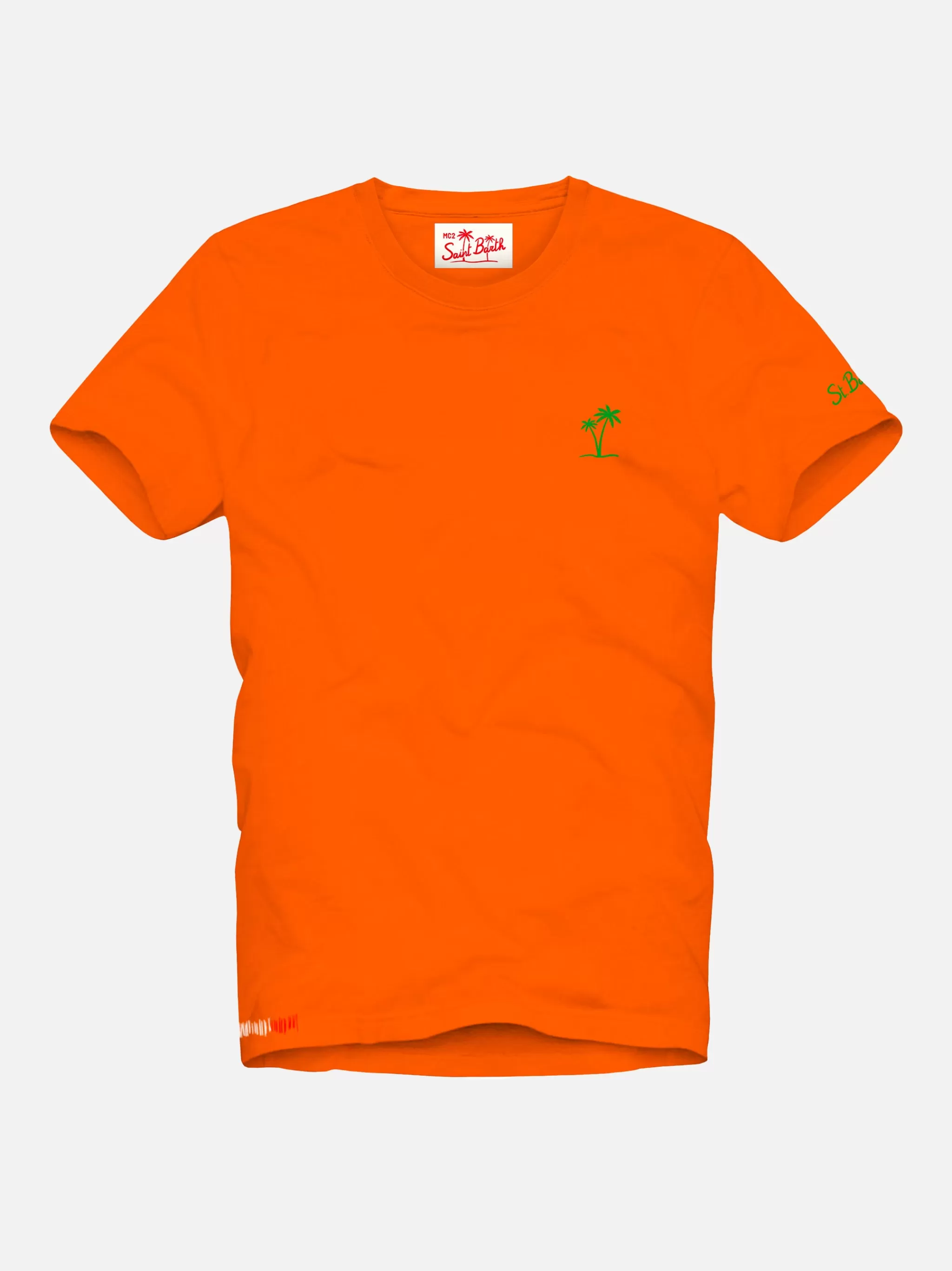 MC2 Saint Barth Boy orange cotton t-shirt Hot