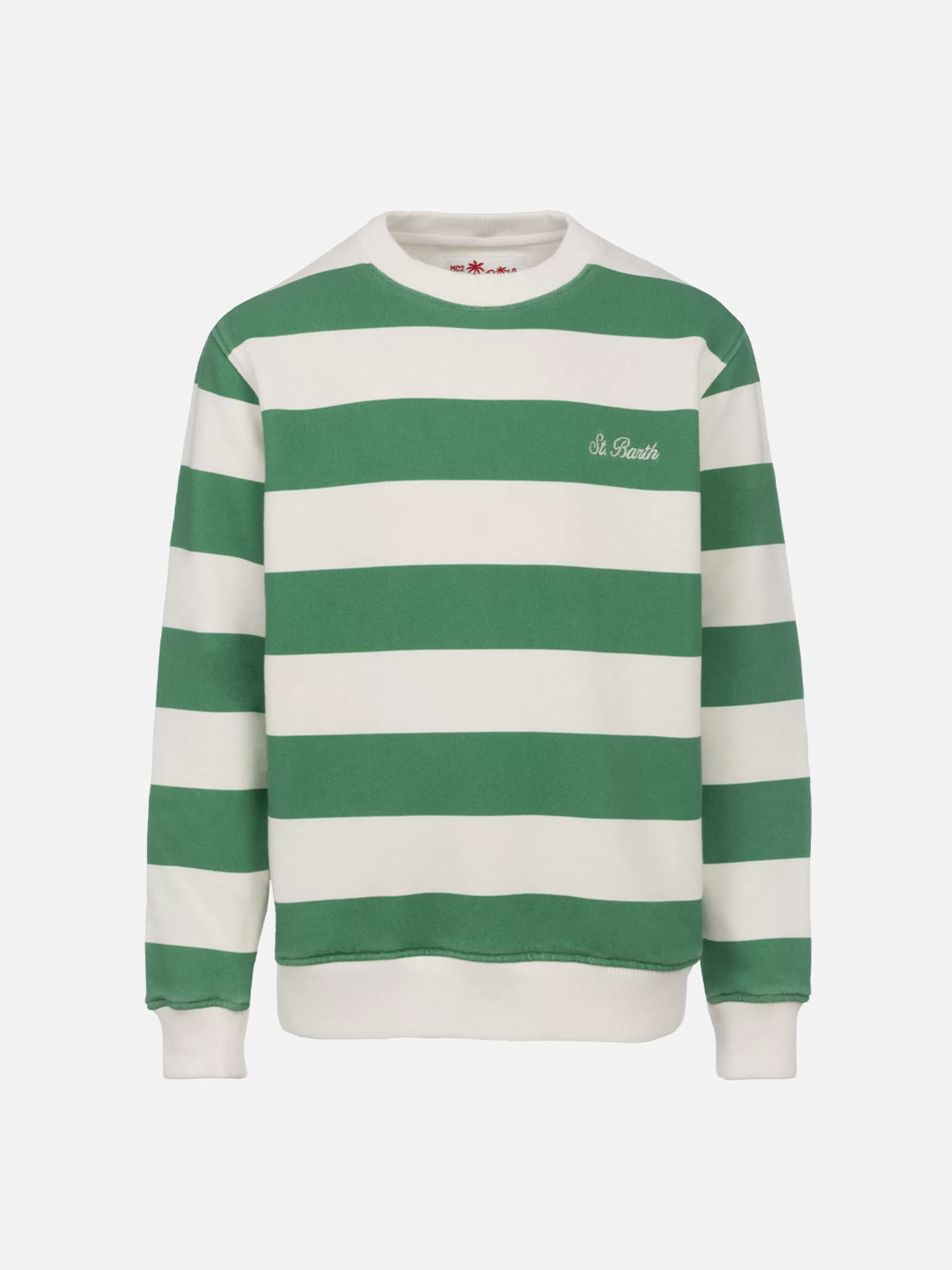 MC2 Saint Barth Boy striped sweatshirt Bobby with St. Barth embroidery Online