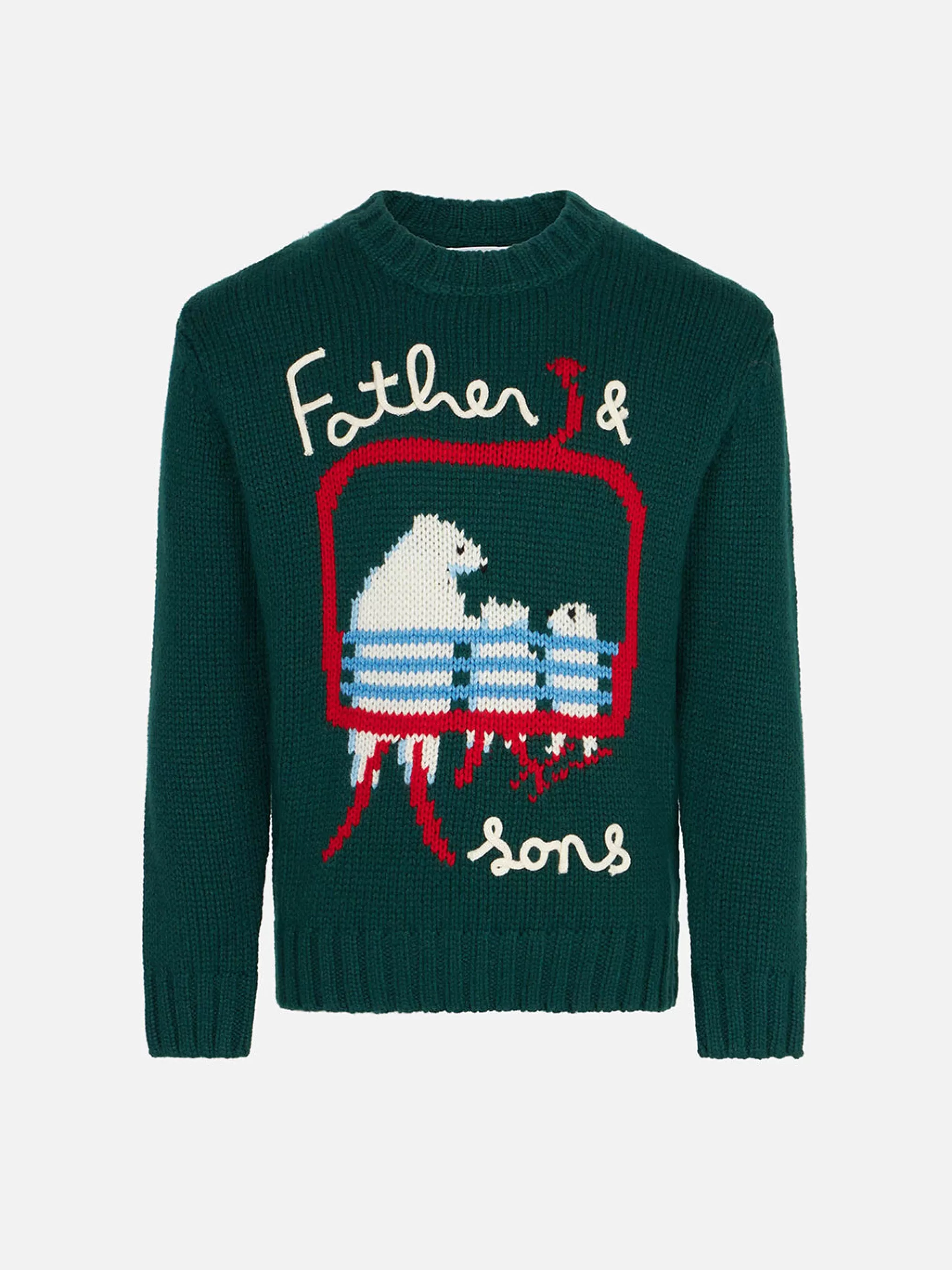 MC2 Saint Barth Boy sweater with bears embroidery Hot