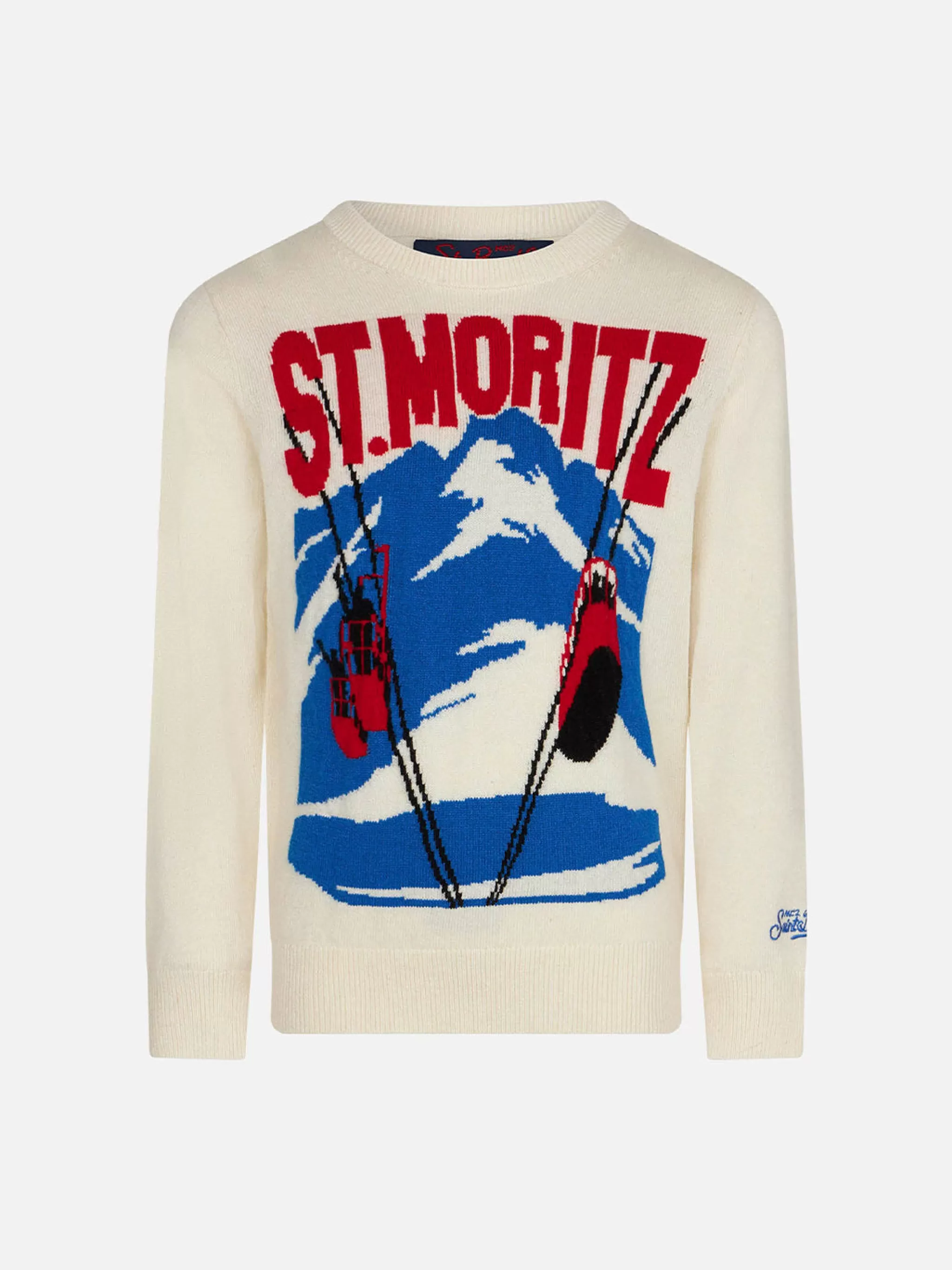 MC2 Saint Barth Boy sweater with St. Moritz jacquard Shop