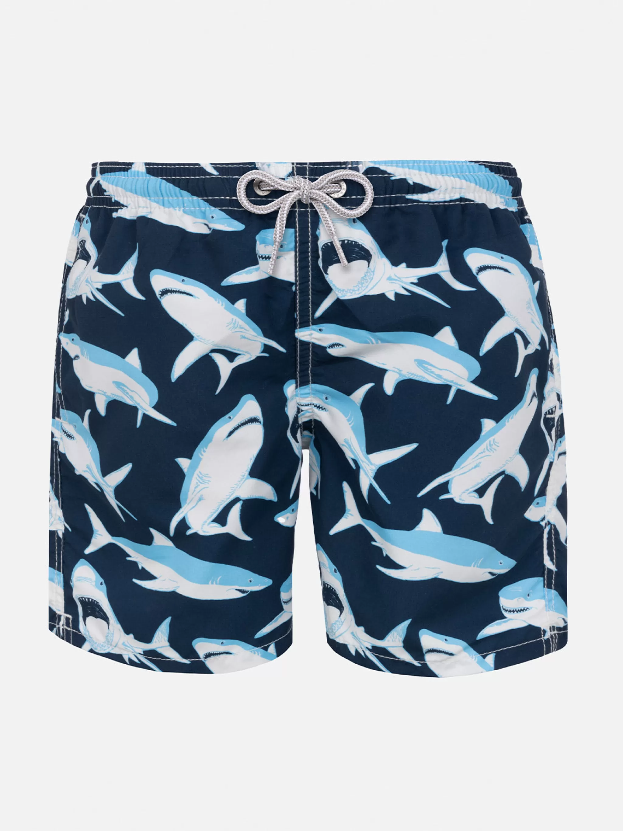 MC2 Saint Barth Boy swim shorts shark print Store