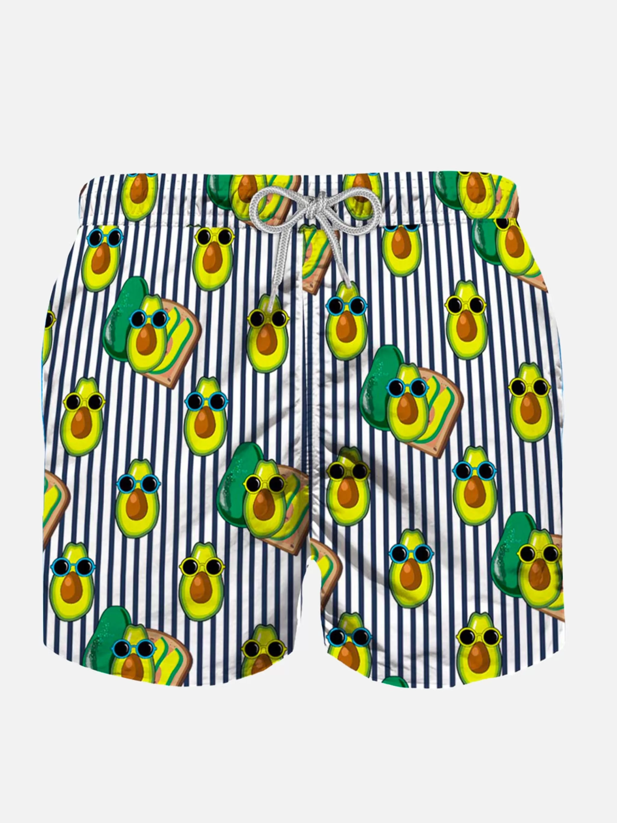 MC2 Saint Barth Boy swim shorts with Avocado Toast print Flash Sale